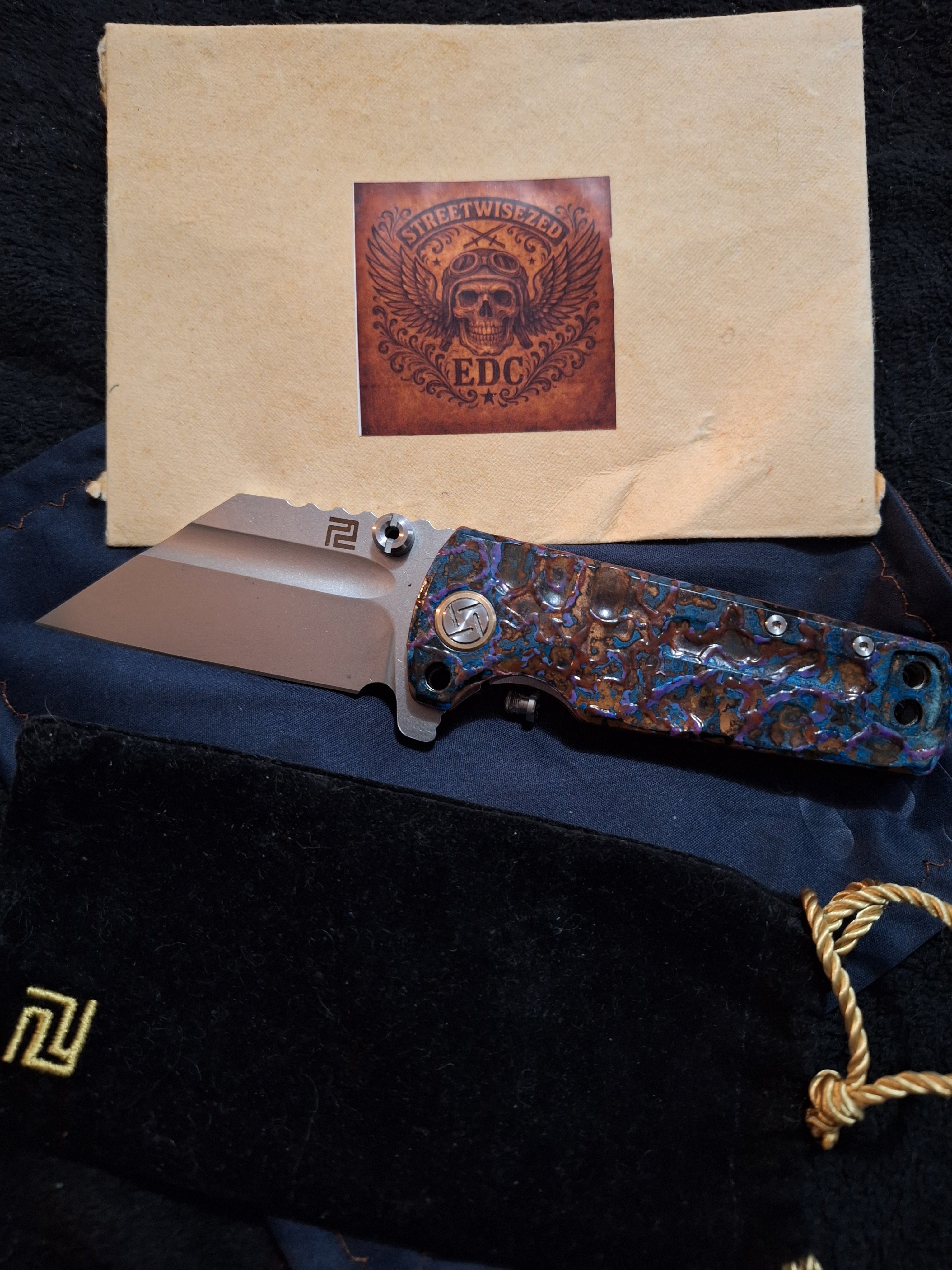 StreetwiseZed x Hound Designs Custom Atomic Glow Shipwreck Artisan Mini Proponent 1820cs! (RARE!)