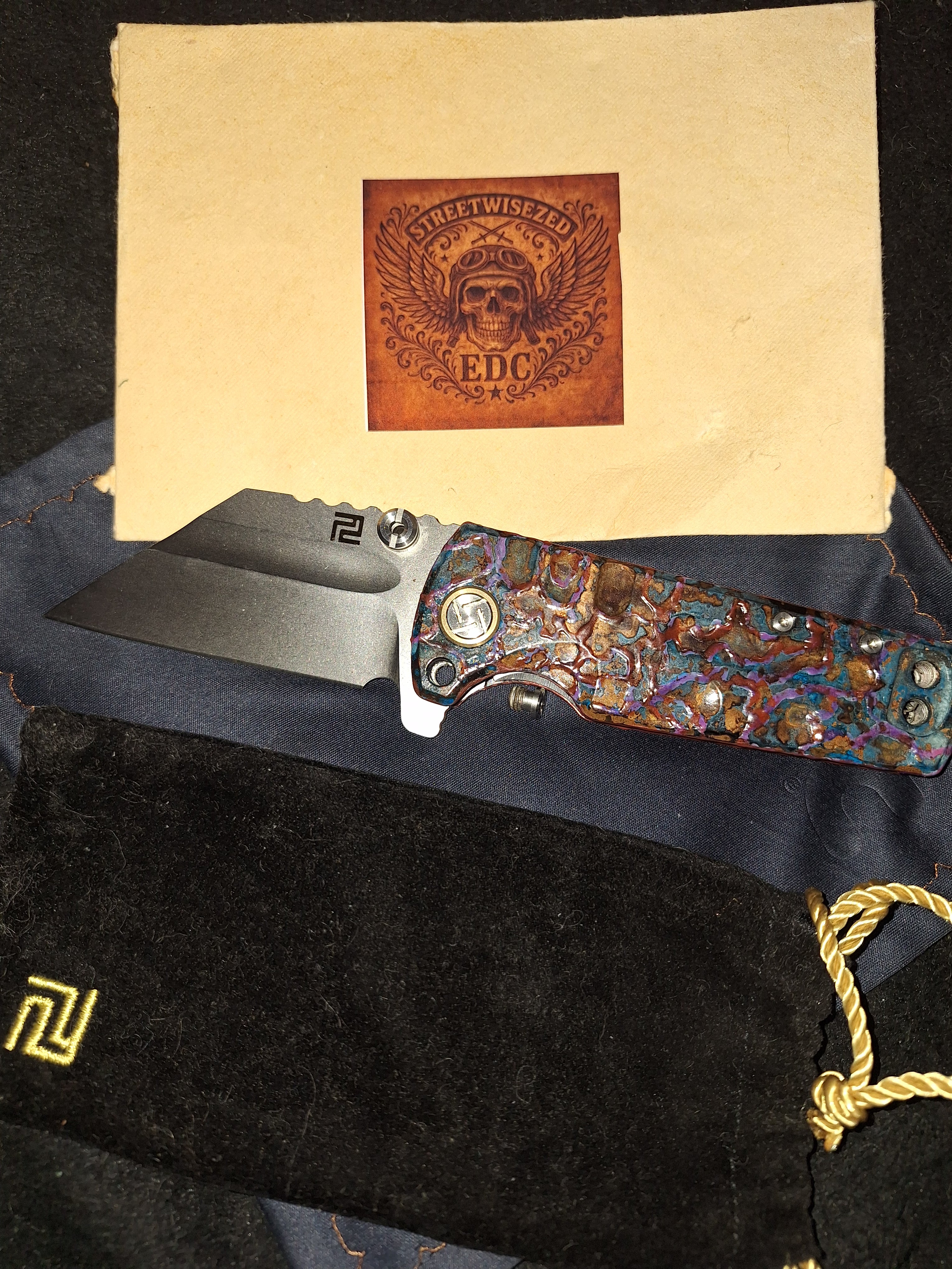 StreetwiseZed x Hound Designs Custom Atomic Glow Shipwreck Artisan Mini Proponent 1820cs! (RARE!)