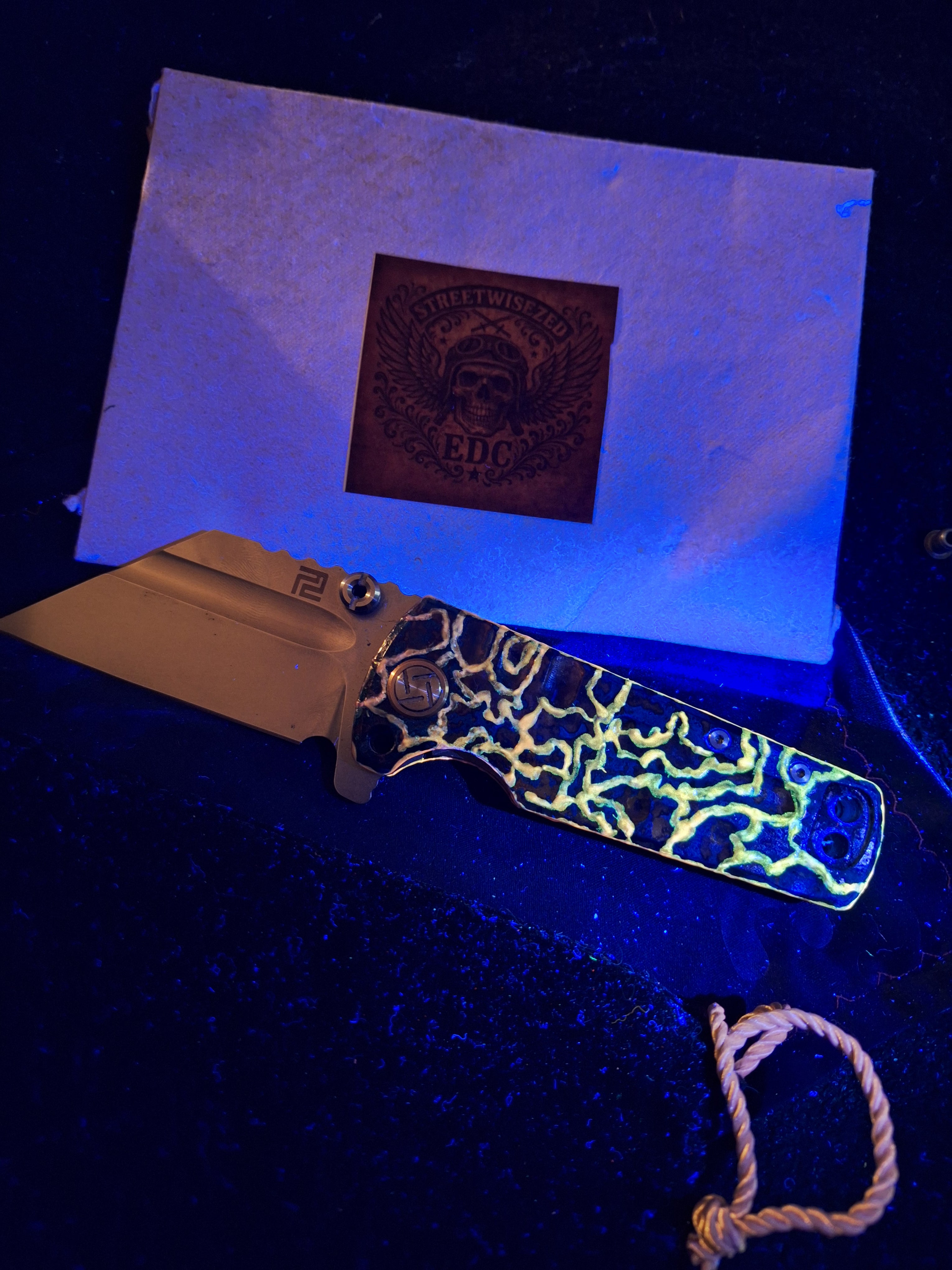 StreetwiseZed x Hound Designs Custom Atomic Glow Shipwreck Artisan Mini Proponent 1820cs! (RARE!)