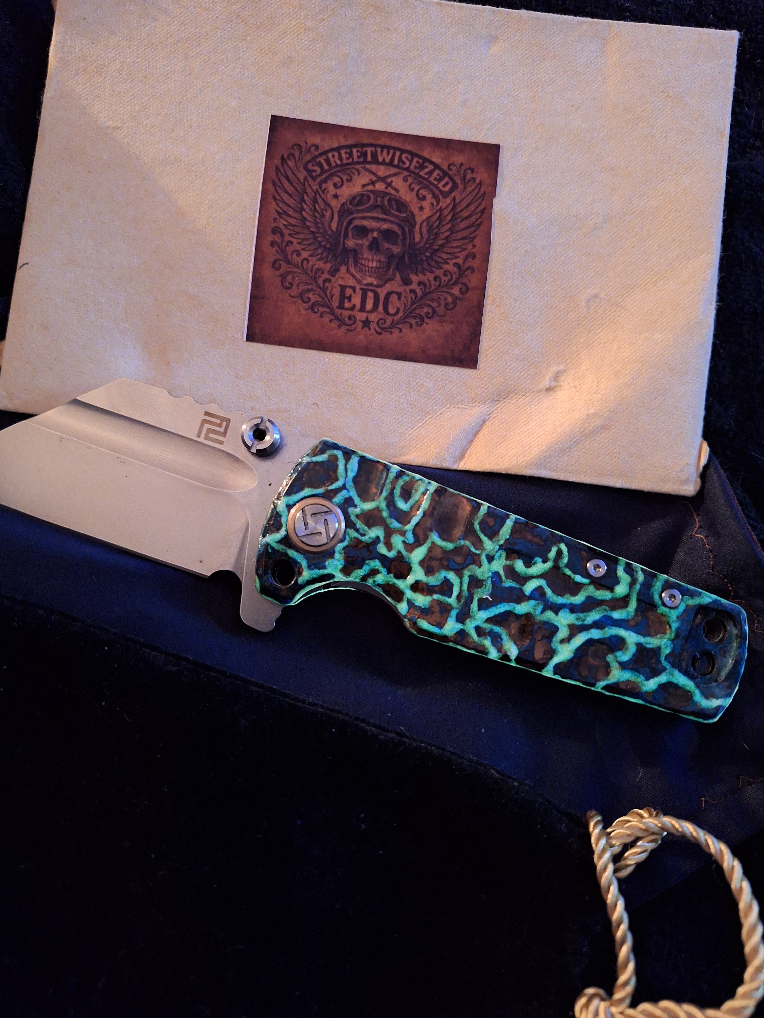 StreetwiseZed x Hound Designs Custom Atomic Glow Shipwreck Artisan Mini Proponent 1820cs! (RARE!)