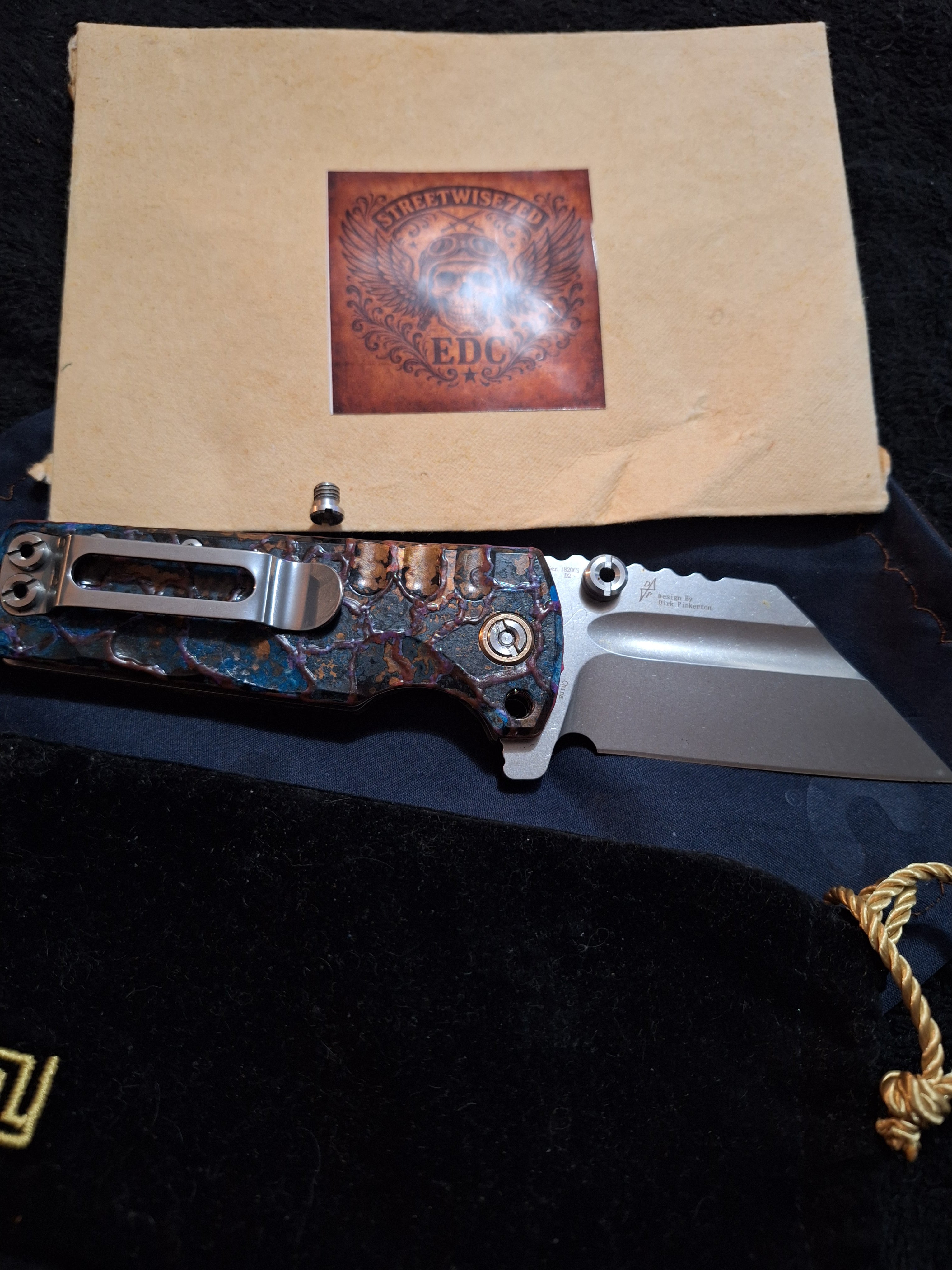 StreetwiseZed x Hound Designs Custom Atomic Glow Shipwreck Artisan Mini Proponent 1820cs! (RARE!)