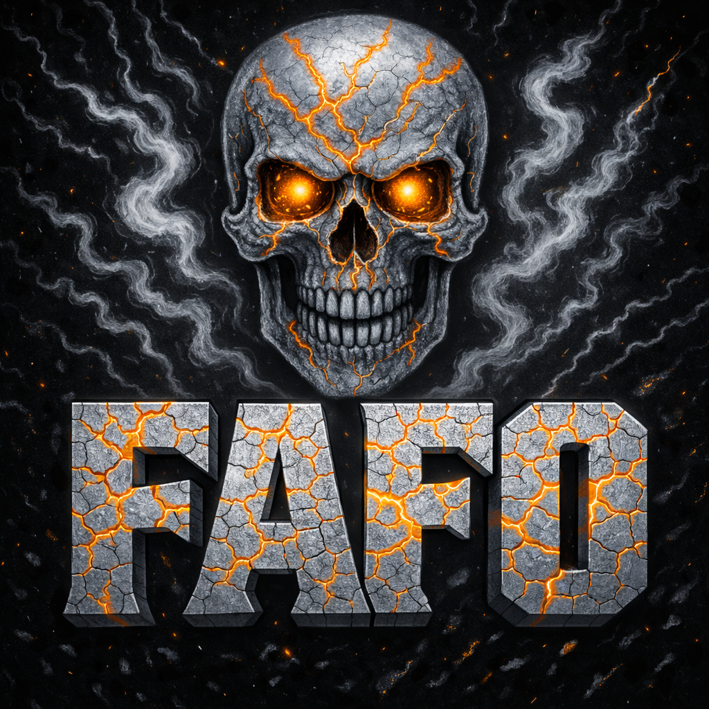 StreetwiseZed × Hound Designs 11" x 11" EDC Hank — “FAFO Edition” (Website Exclusive Coming Soon!!)