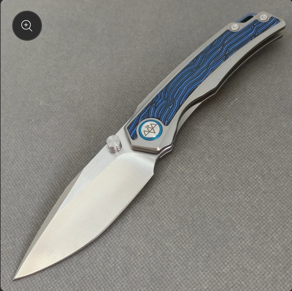VORIXN Flipper & Thumb Stud Knife Titanium & G10 Handle (3.8" 10Cr15CoMoV Blade) KB005