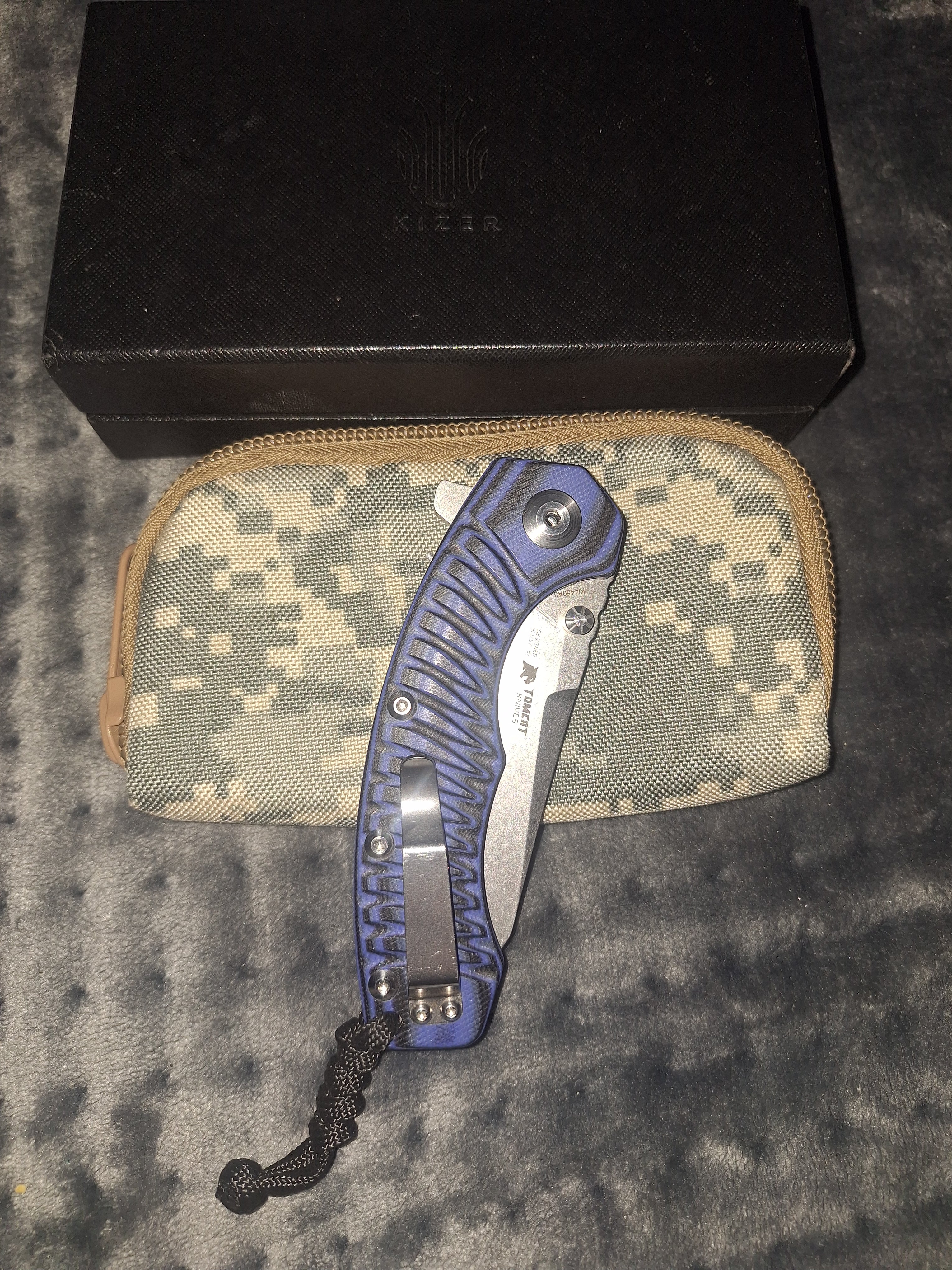 Kizer Knives Tigon ki4450A3- BladeHQ 2016 Exclusive, S35VN/titanium liners and spacers