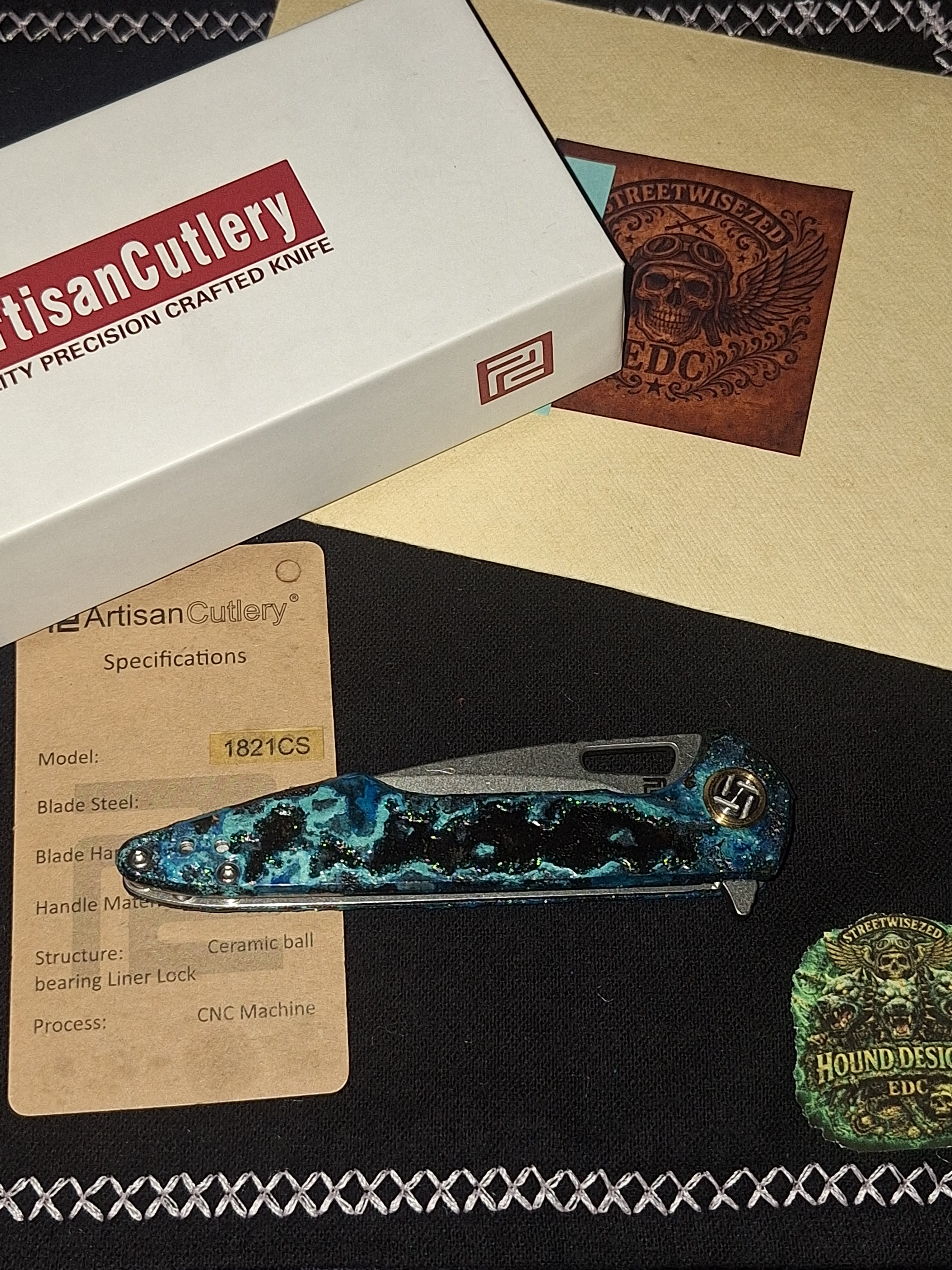 Hound Designs ☣️ Atomic Glow Shipwreck ☣️ Artisan Cutlery Mini Archaeo (SMKW Exclusive)