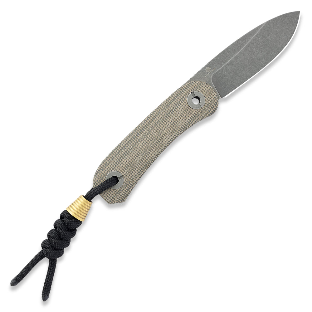 Knafs Lander 4 Fixed Blade Knife - Moondust Micarta