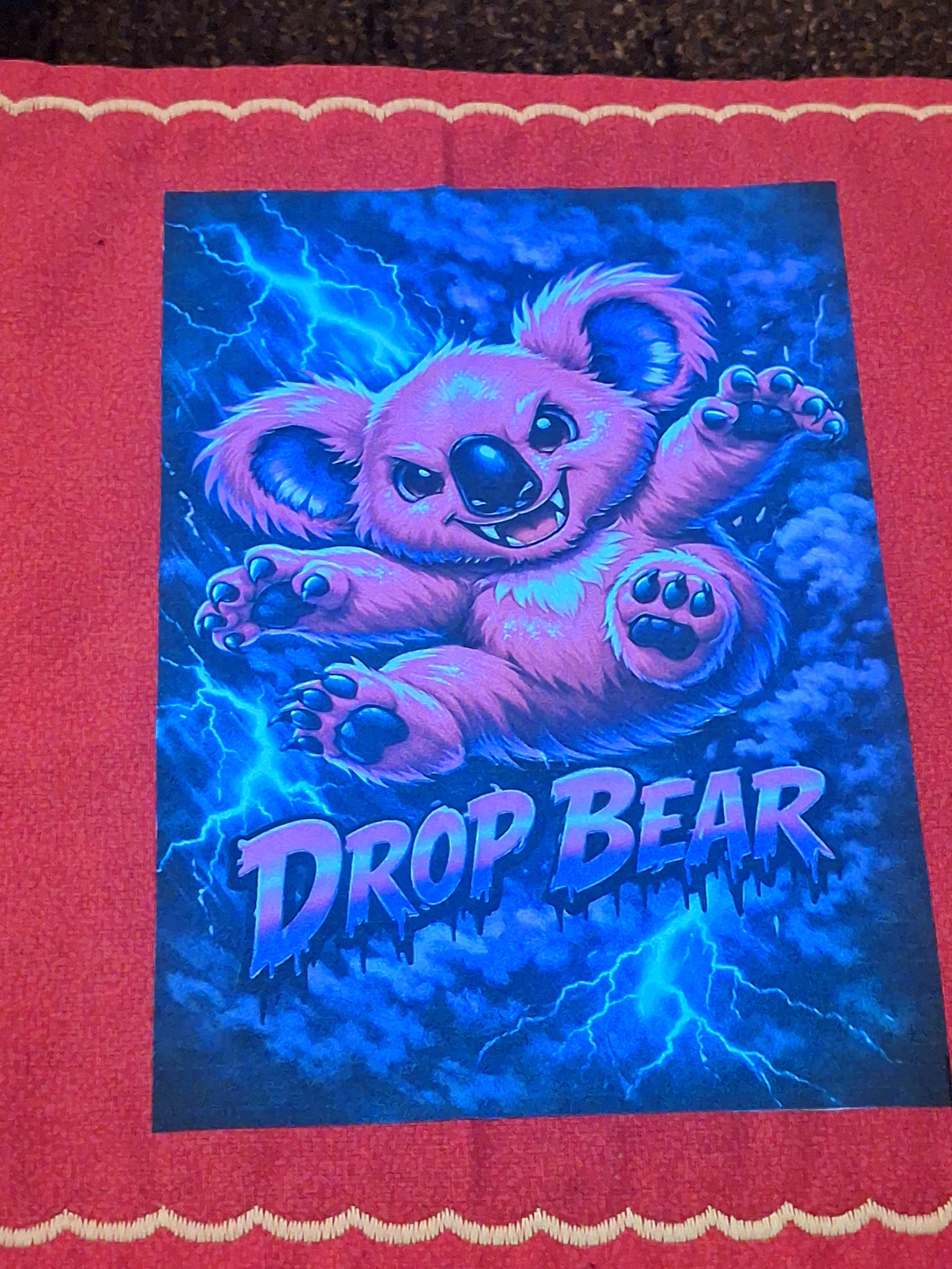 Hound Designs "Rabid Drop Bears" 9" x 9" Glow Hanks! ⚠️ Extremely Limited, only 1 of each design is available ⚠️