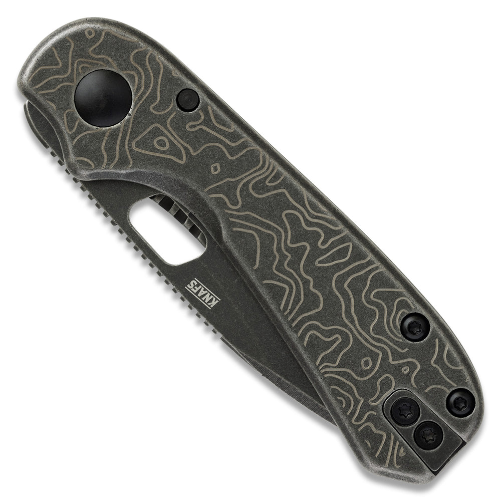 Knafs Lander 5 Pocket Knife - Topo - Black Stonewash