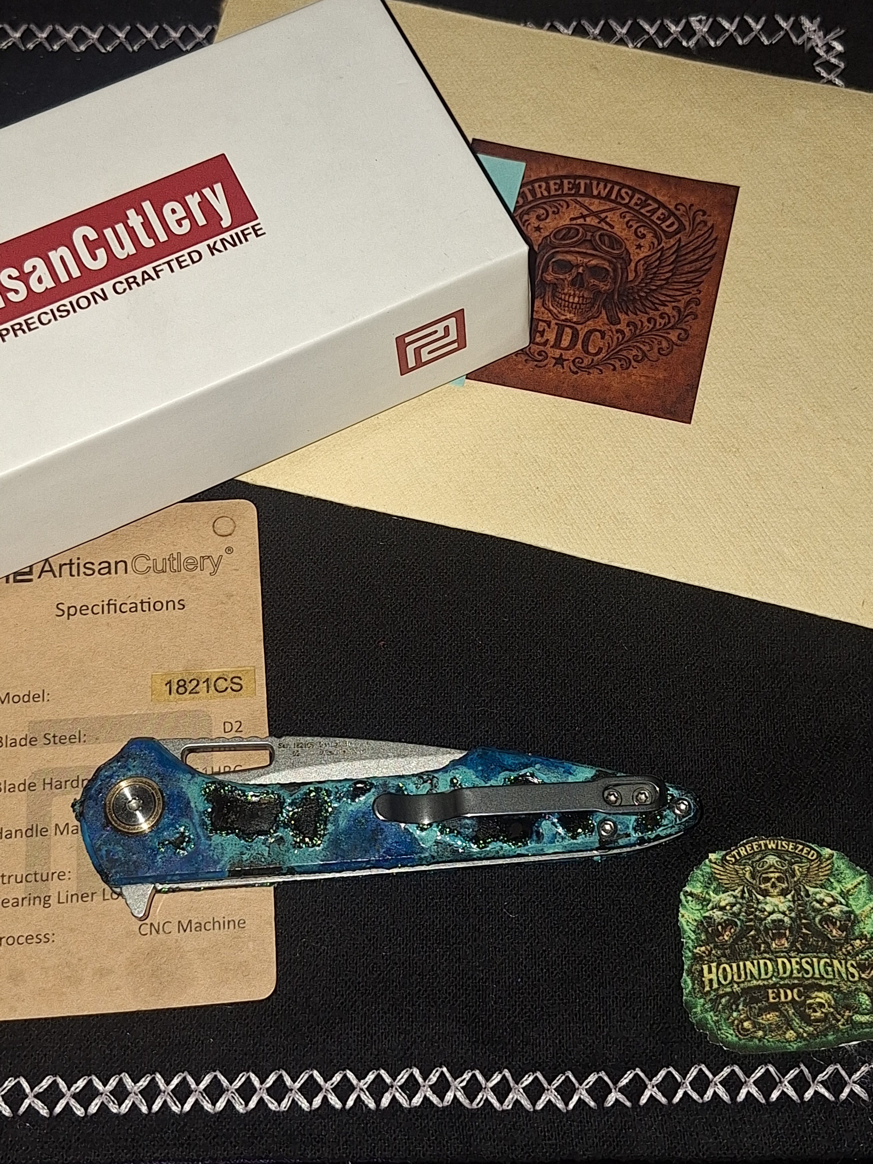 Hound Designs ☣️ Atomic Glow Shipwreck ☣️ Artisan Cutlery Mini Archaeo (SMKW Exclusive)