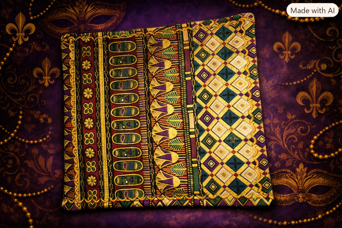 Hound Designs Mardi Gras Series - 9" x 9" Limited