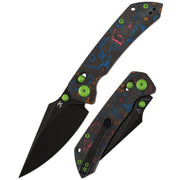 KANSEPT Fenrir Crossbar Lock Knife 80S Camo Carbon Fiber Handle (3.48'' CPM S35VN Blade) Greg Schob Design - K1034V4