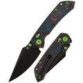 KANSEPT Fenrir Crossbar Lock Knife 80S Camo Carbon Fiber Handle (3.48'' CPM S35VN Blade) Greg Schob Design - K1034V4