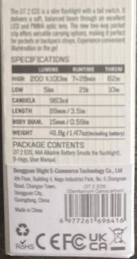 Olight i3t 2, damtanium edition, limited!