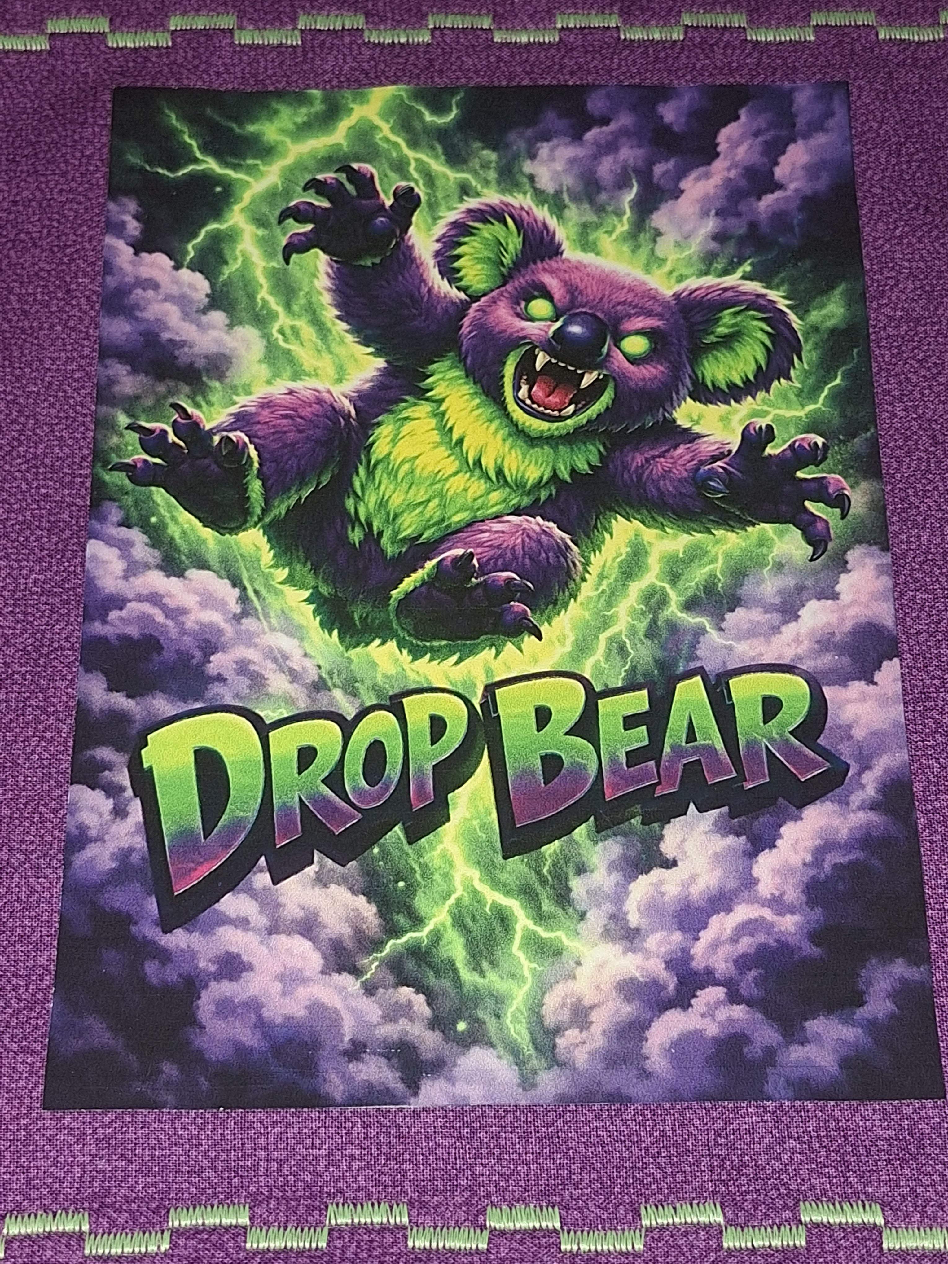 Hound Designs "Rabid Drop Bears" 9" x 9" Glow Hanks! ⚠️ Extremely Limited, only 1 of each design is available ⚠️