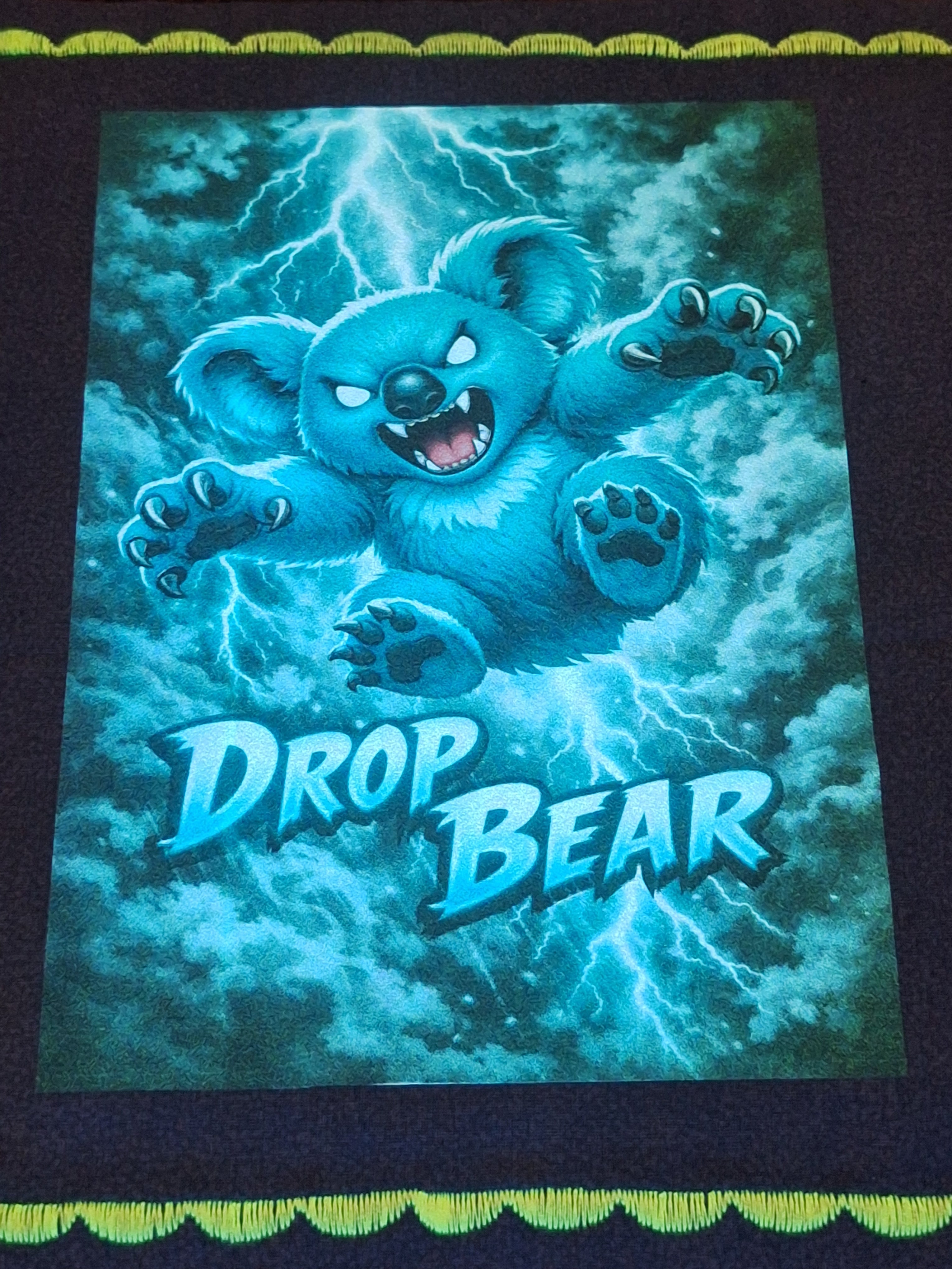Hound Designs "Rabid Drop Bears" 9" x 9" Glow Hanks! ⚠️ Extremely Limited, only 1 of each design is available ⚠️