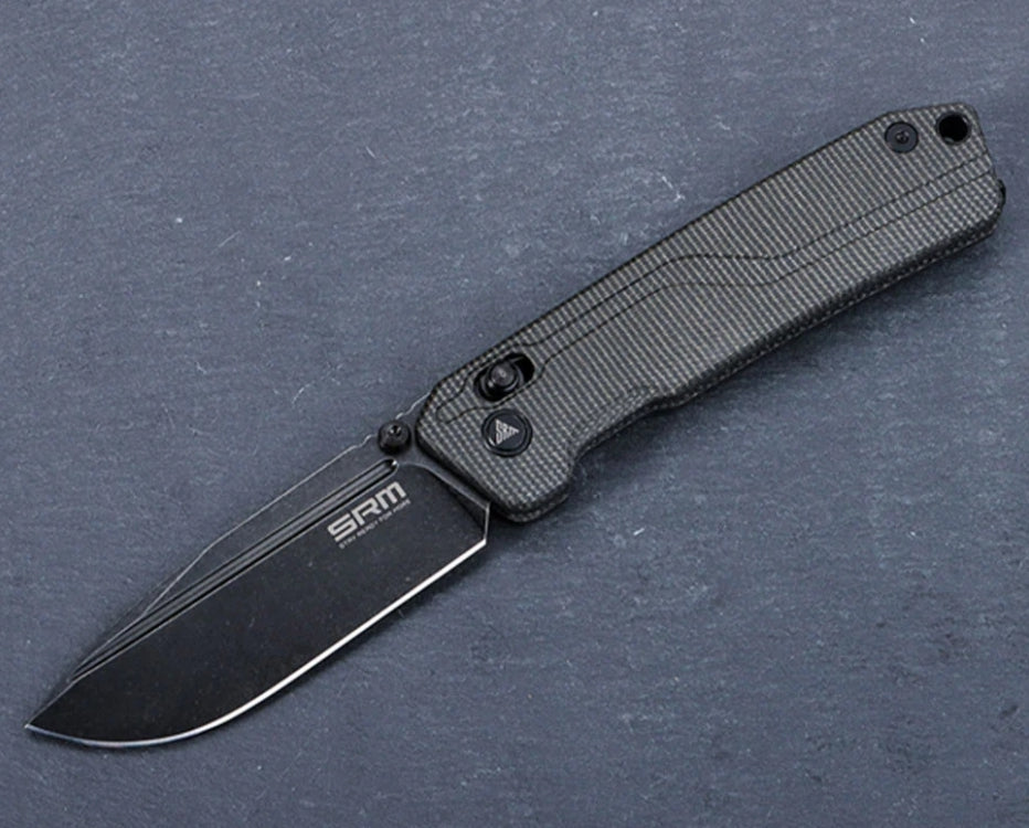 SRM Rubik 7228L-MB2 (3.43” 10Cr Blade, Micarta Handle)