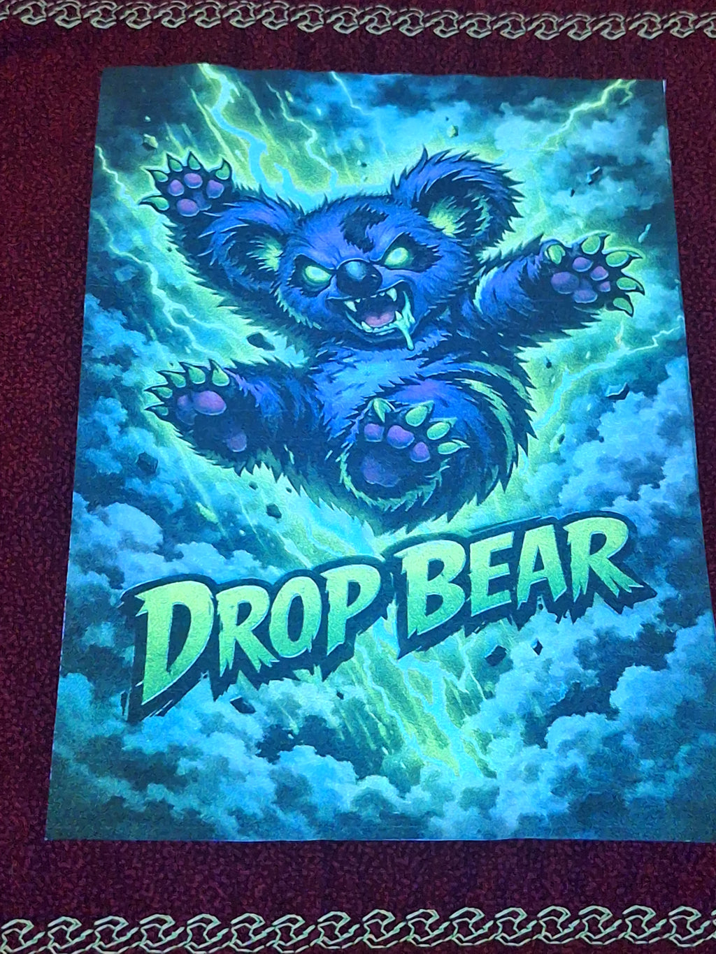 Hound Designs "Rabid Drop Bears" 9" x 9" Glow Hanks! ⚠️ Extremely Limited, only 1 of each design is available ⚠️