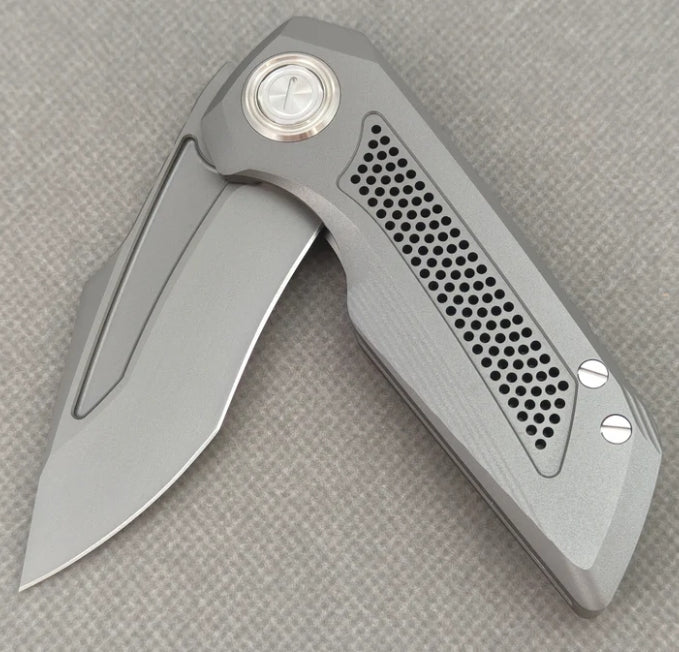 VORIXN "Aerial" Flipper Knife PVD Coating Titanium Handle (2.8" CPM S35VN Blade) KB072