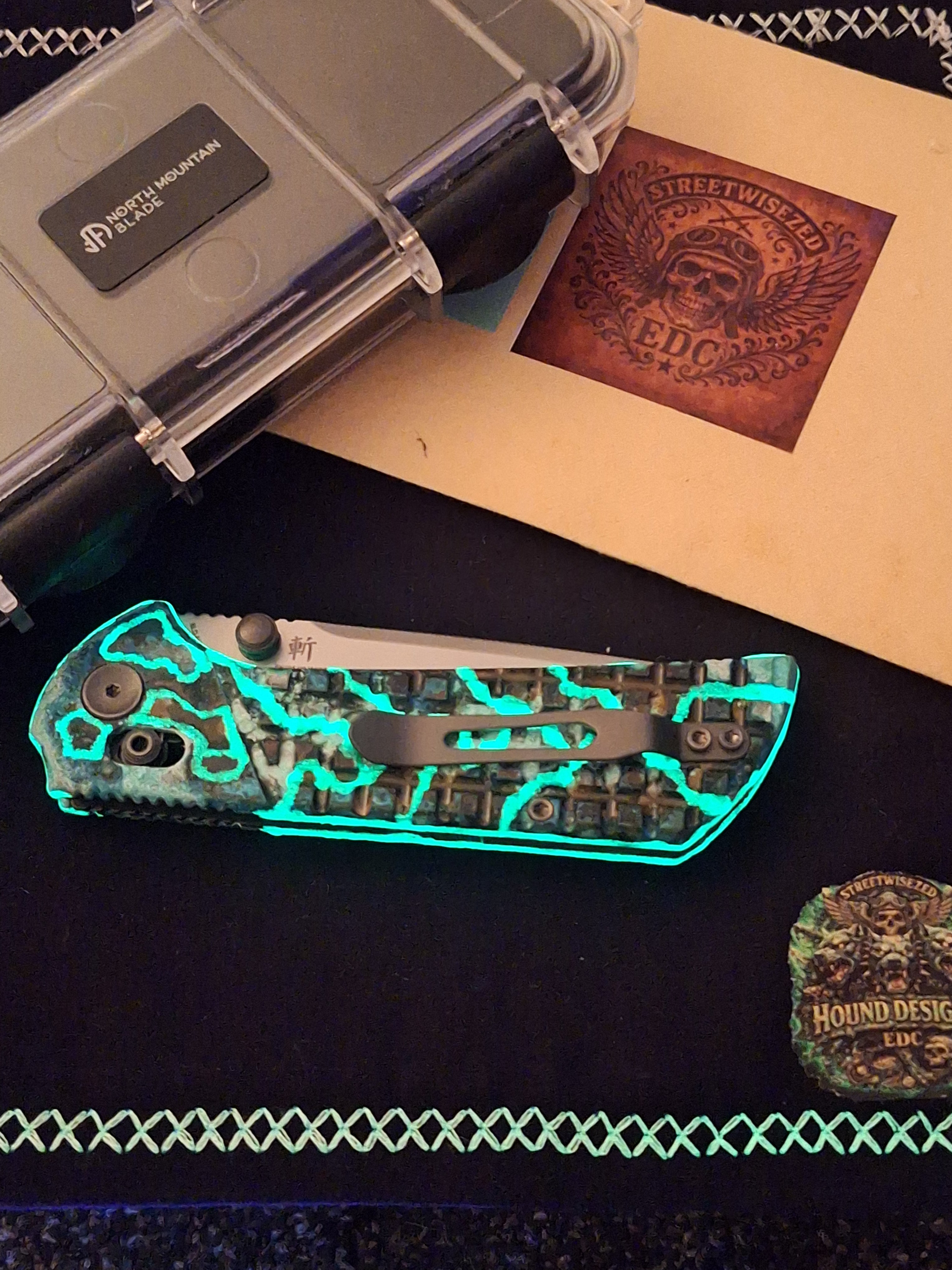Hound Designs ☣️ Atomic Glow Shipwreck ☣️ NMB Chop Crossbar (Brass)