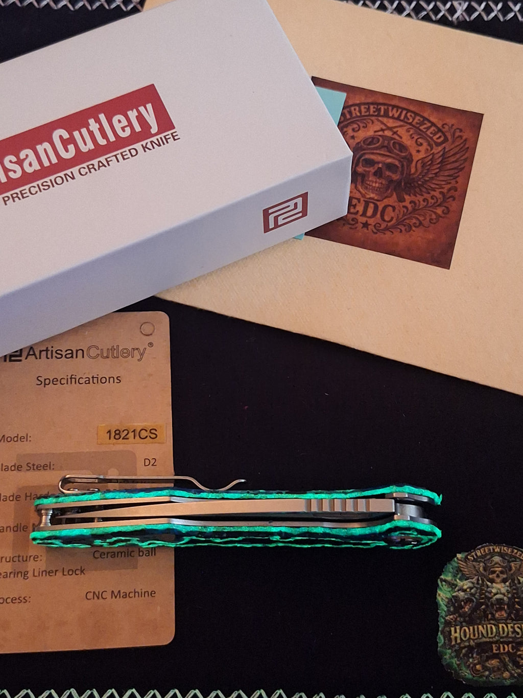 Hound Designs ☣️ Atomic Glow Shipwreck ☣️ Artisan Cutlery Mini Archaeo (SMKW Exclusive)