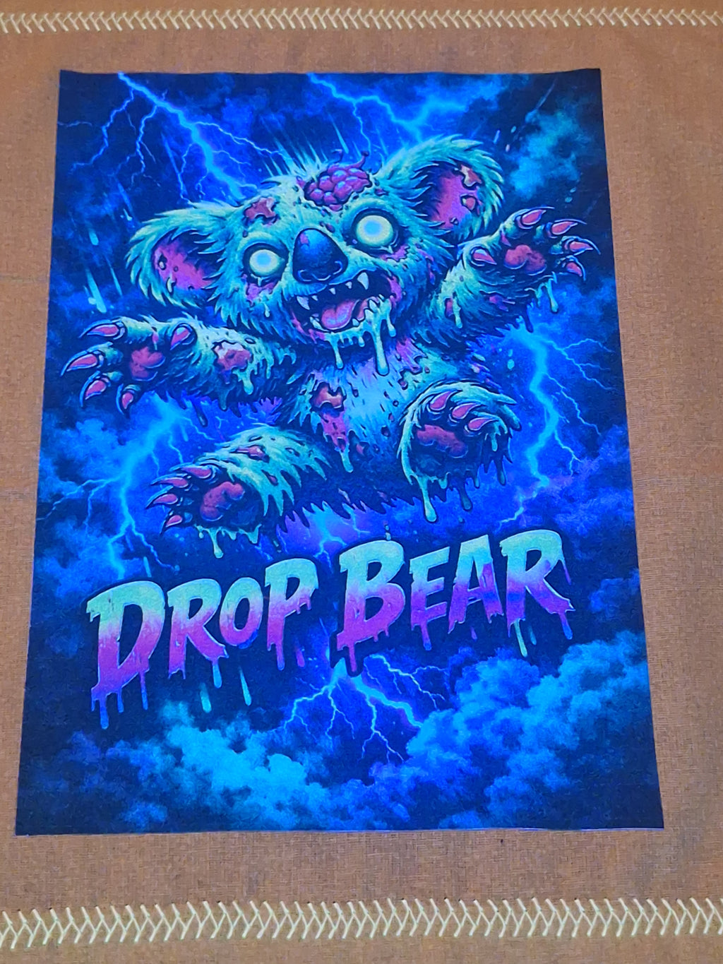 Hound Designs "Rabid Drop Bears" 9" x 9" Glow Hanks! ⚠️ Extremely Limited, only 1 of each design is available ⚠️