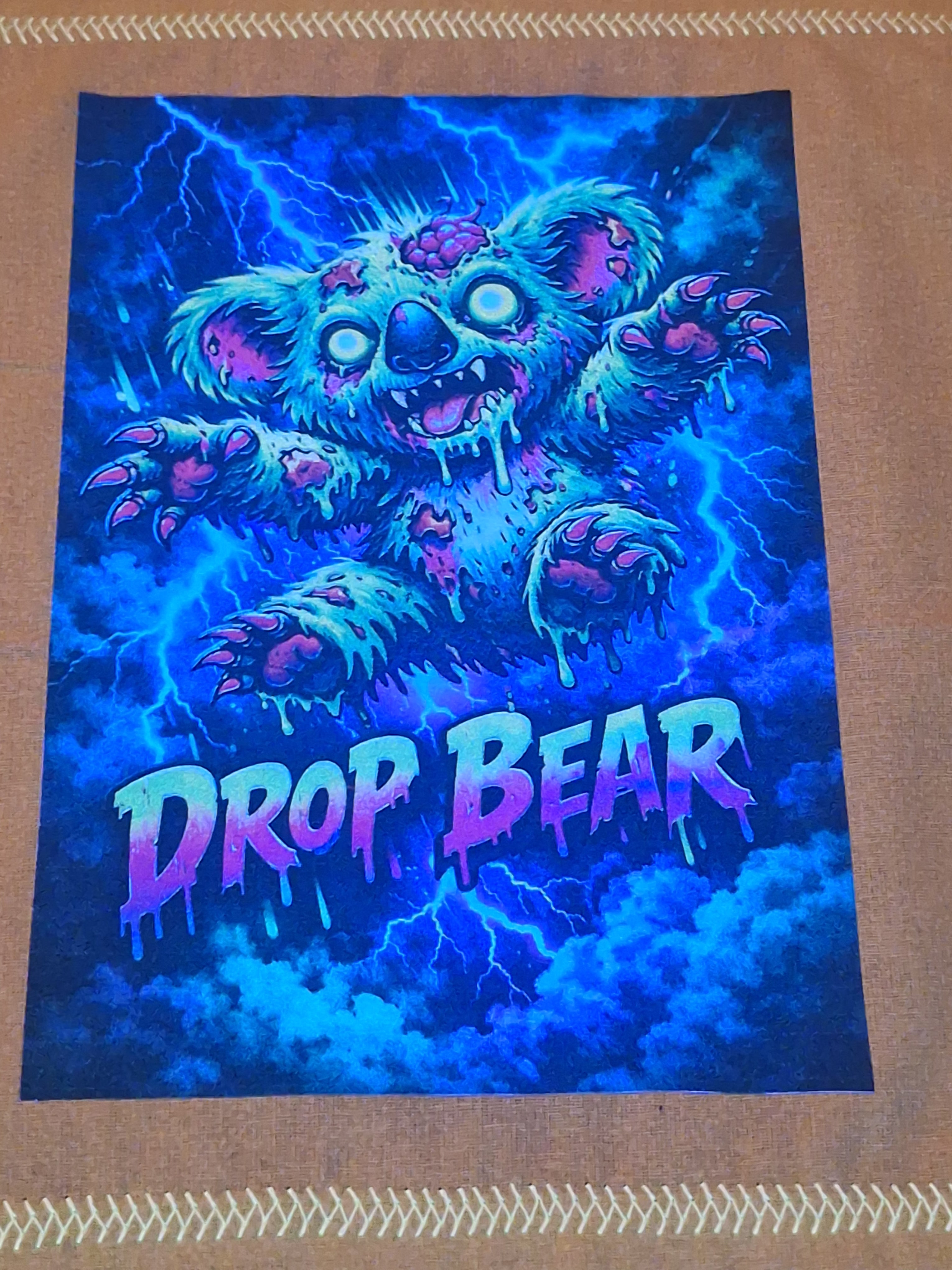 Hound Designs "Rabid Drop Bears" 9" x 9" Glow Hanks! ⚠️ Extremely Limited, only 1 of each design is available ⚠️