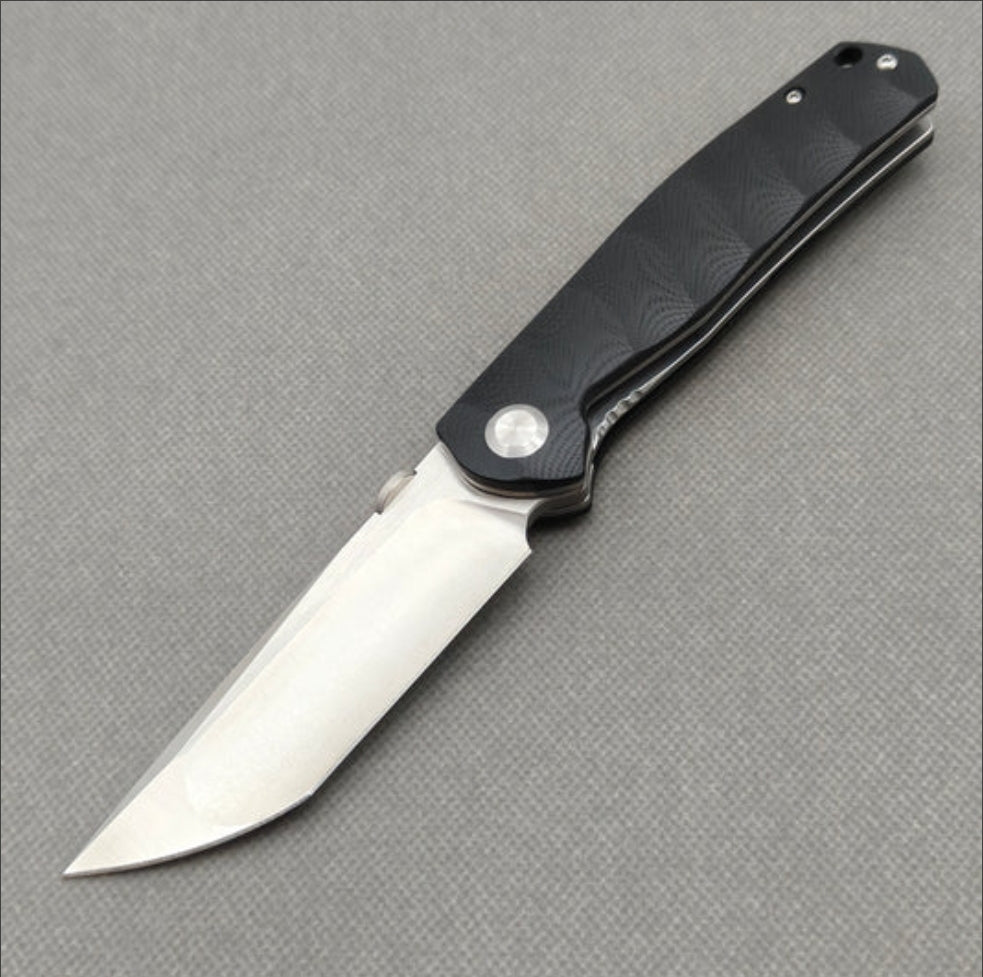 VORIXN Flipper & Thumb Stud Knife Stainless Steel & G10 Handle (3.8" 9Cr13 Blade) KA005