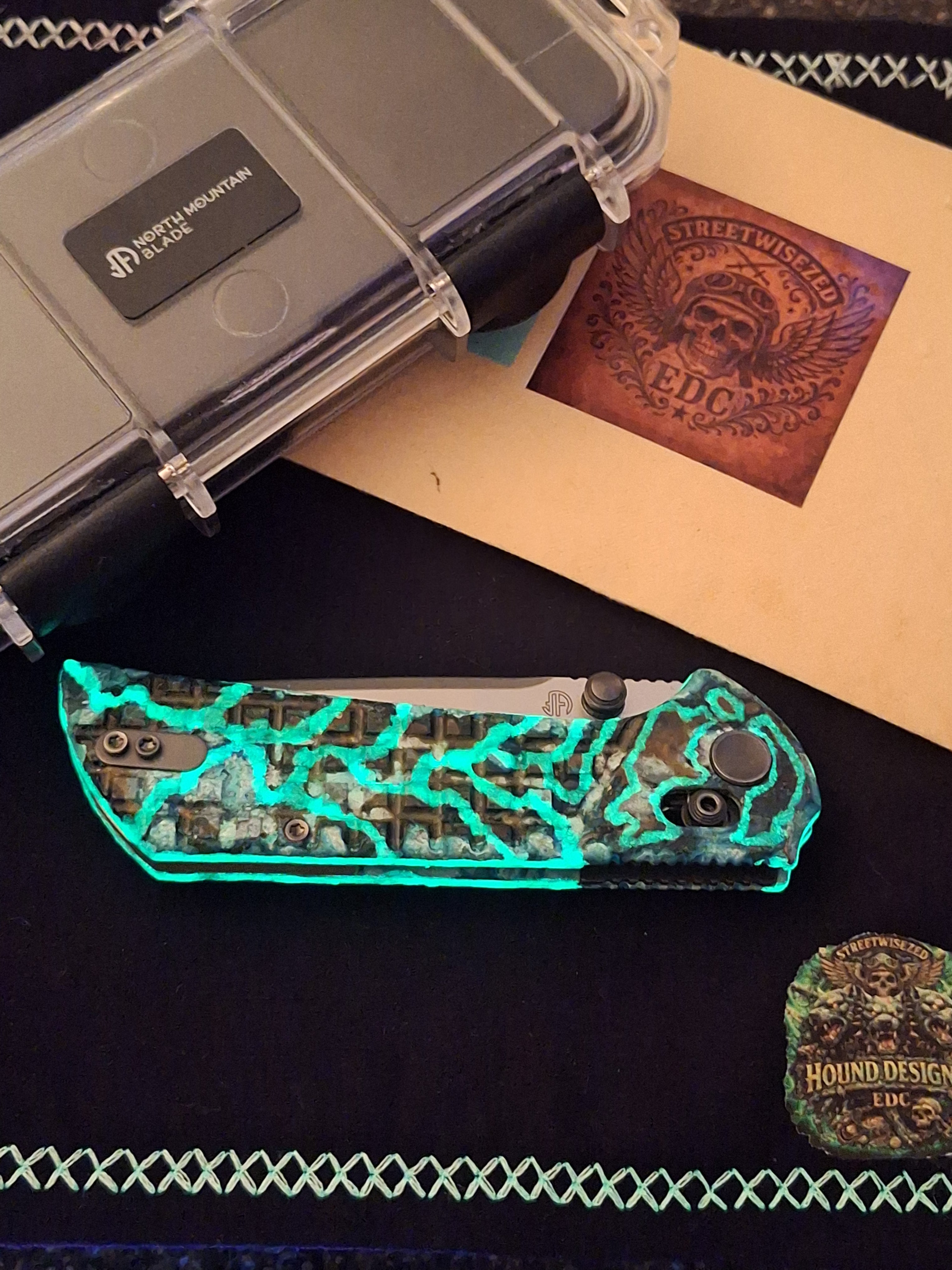 Hound Designs ☣️ Atomic Glow Shipwreck ☣️ NMB Chop Crossbar (Brass)