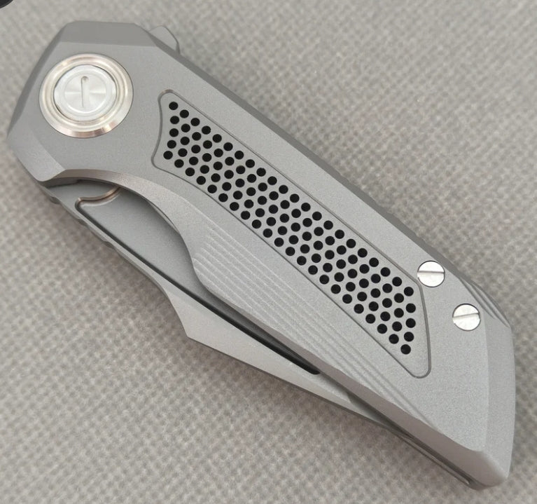 VORIXN "Aerial" Flipper Knife PVD Coating Titanium Handle (2.8" CPM S35VN Blade) KB072