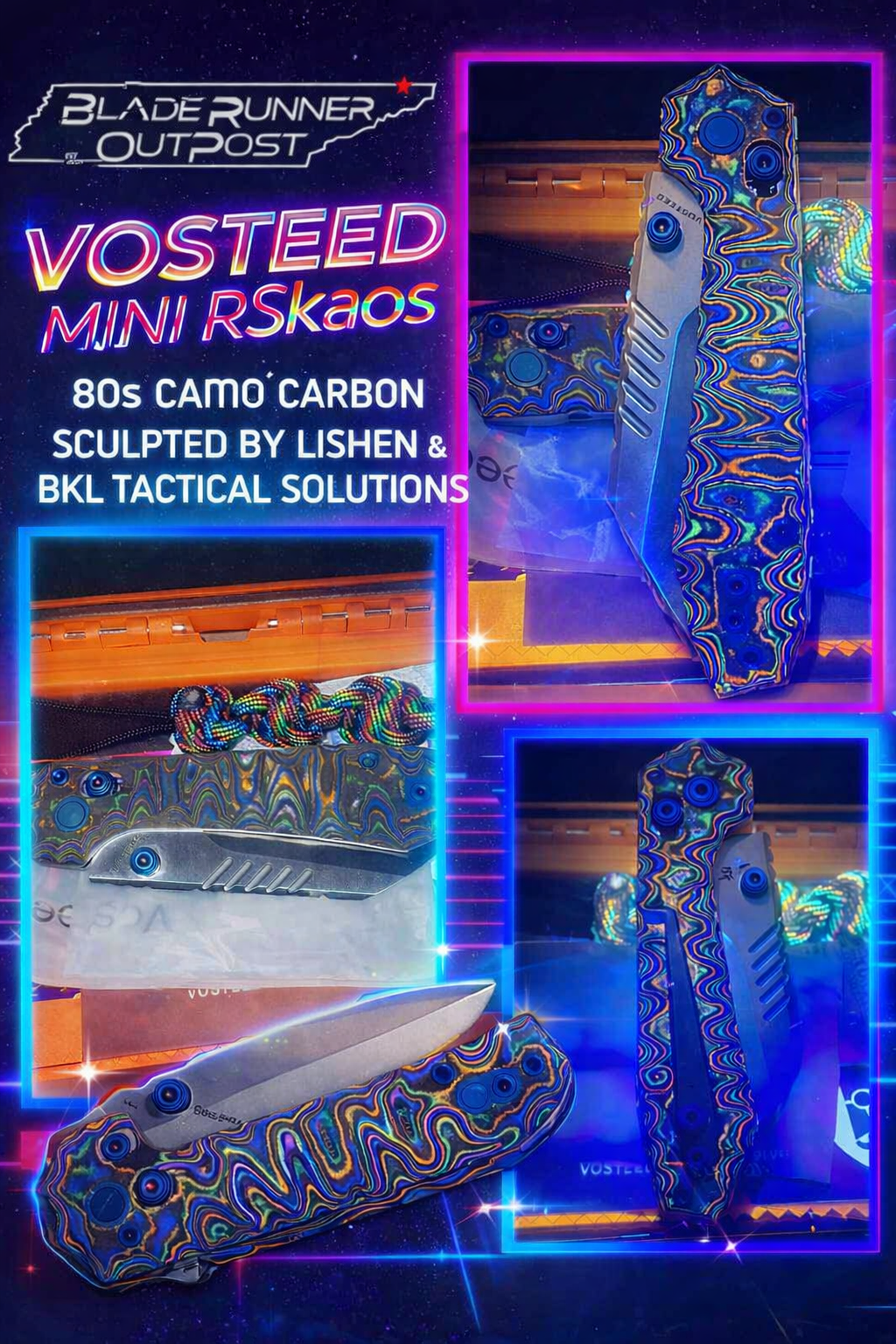 Vosteed x Bladerunner Outpost Mini RSKaos 80s camo SCULPTED!