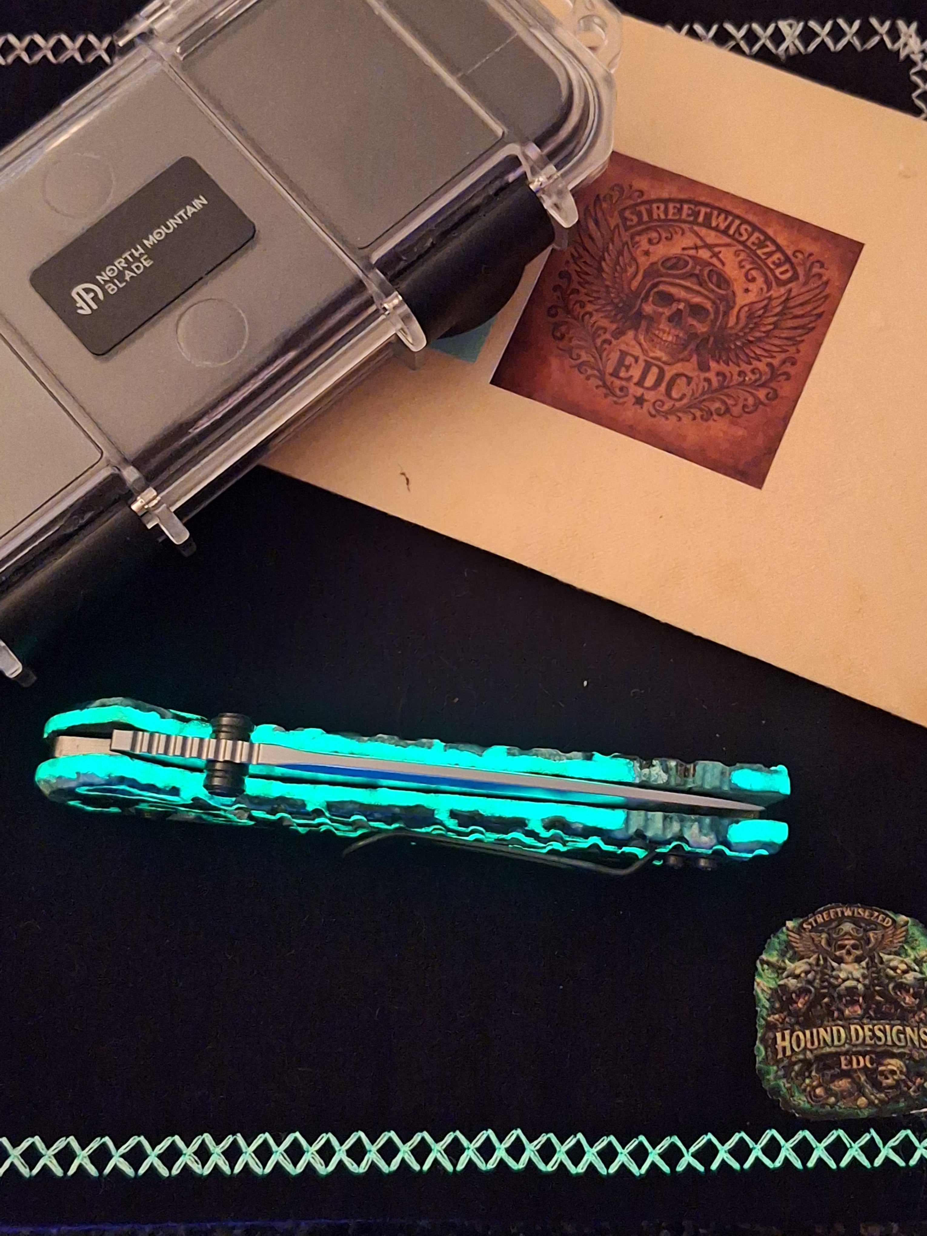 Hound Designs ☣️ Atomic Glow Shipwreck ☣️ NMB Chop Crossbar (Brass)