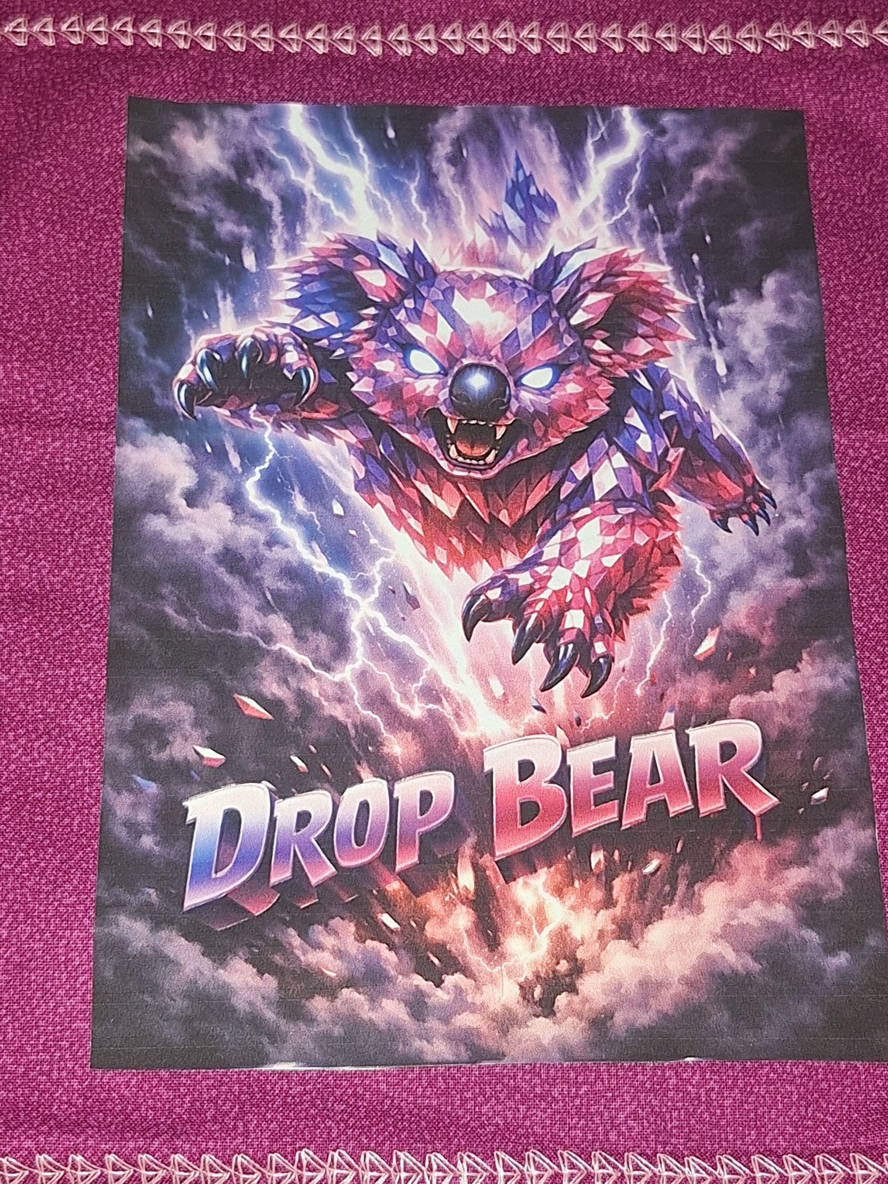 Hound Designs "Rabid Drop Bears" 9" x 9" Glow Hanks! ⚠️ Extremely Limited, only 1 of each design is available ⚠️