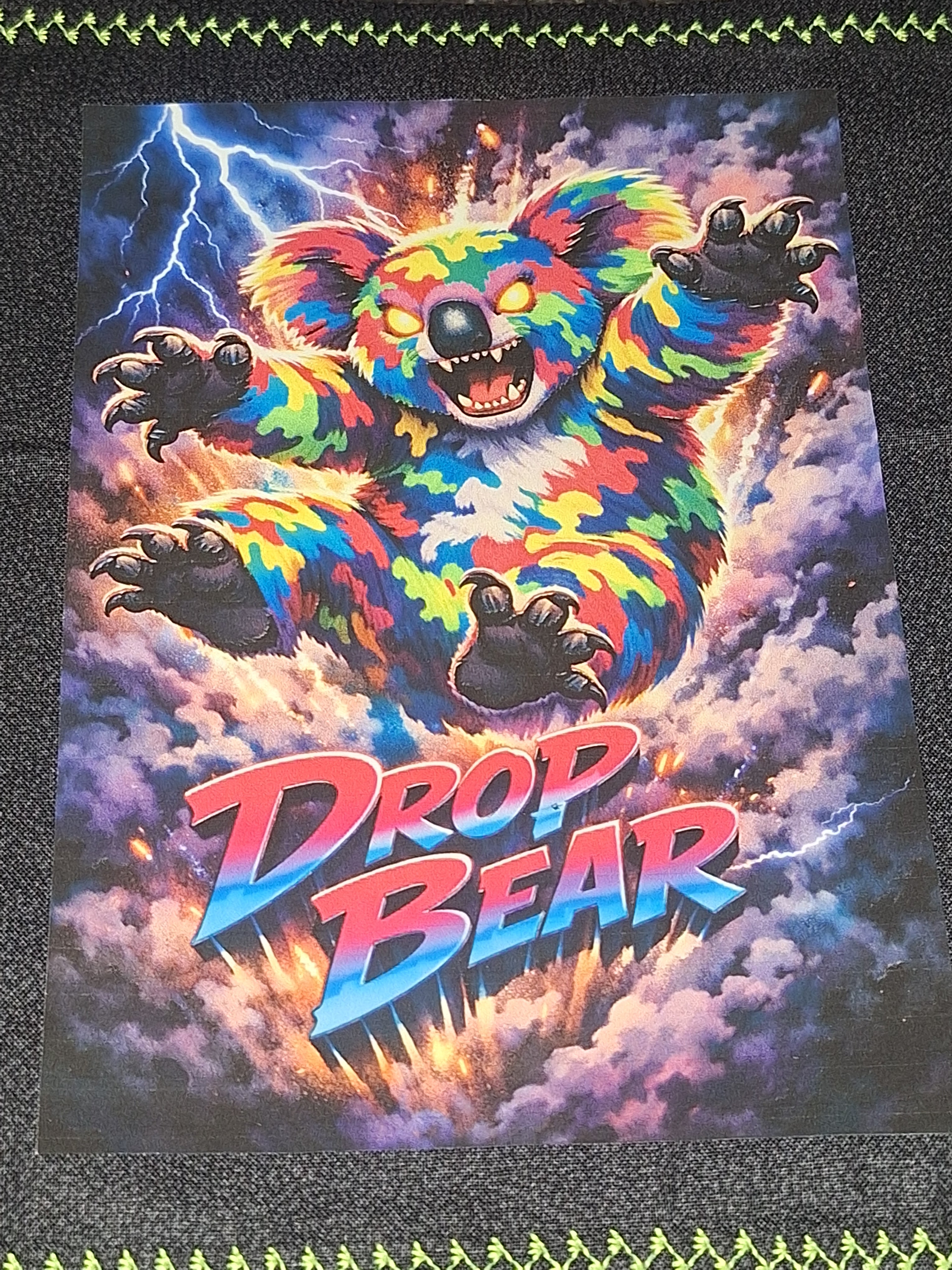 Hound Designs "Rabid Drop Bears" 9" x 9" Glow Hanks! ⚠️ Extremely Limited, only 1 of each design is available ⚠️