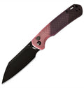 CJRB Pyrite-Light Thumb Stud & Button Lock EDC Knife, Thermochromic FRN Handle (Dark Green to Light Green or Brown to Red), 3.34'' AR-RPM9 Stonewashed Blade