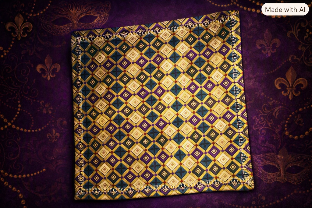Hound Designs Mardi Gras Series - 9" x 9" Limited