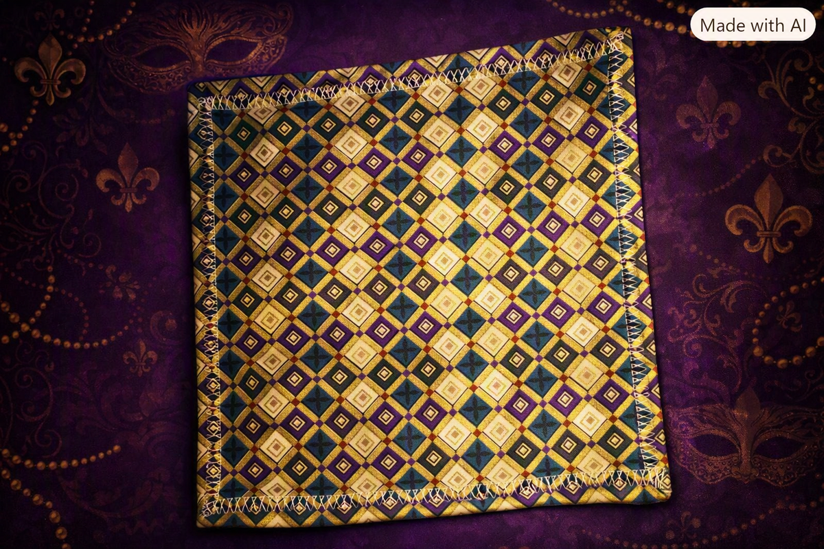 Hound Designs Mardi Gras Series - 9" x 9" Limited