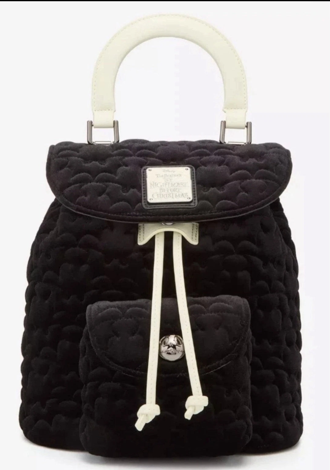 Loungefly Disney The Nightmare Before Christmas Quilted Bat Mini Backpack (10th Anniversary Edition) - BoxLunch Exclusive