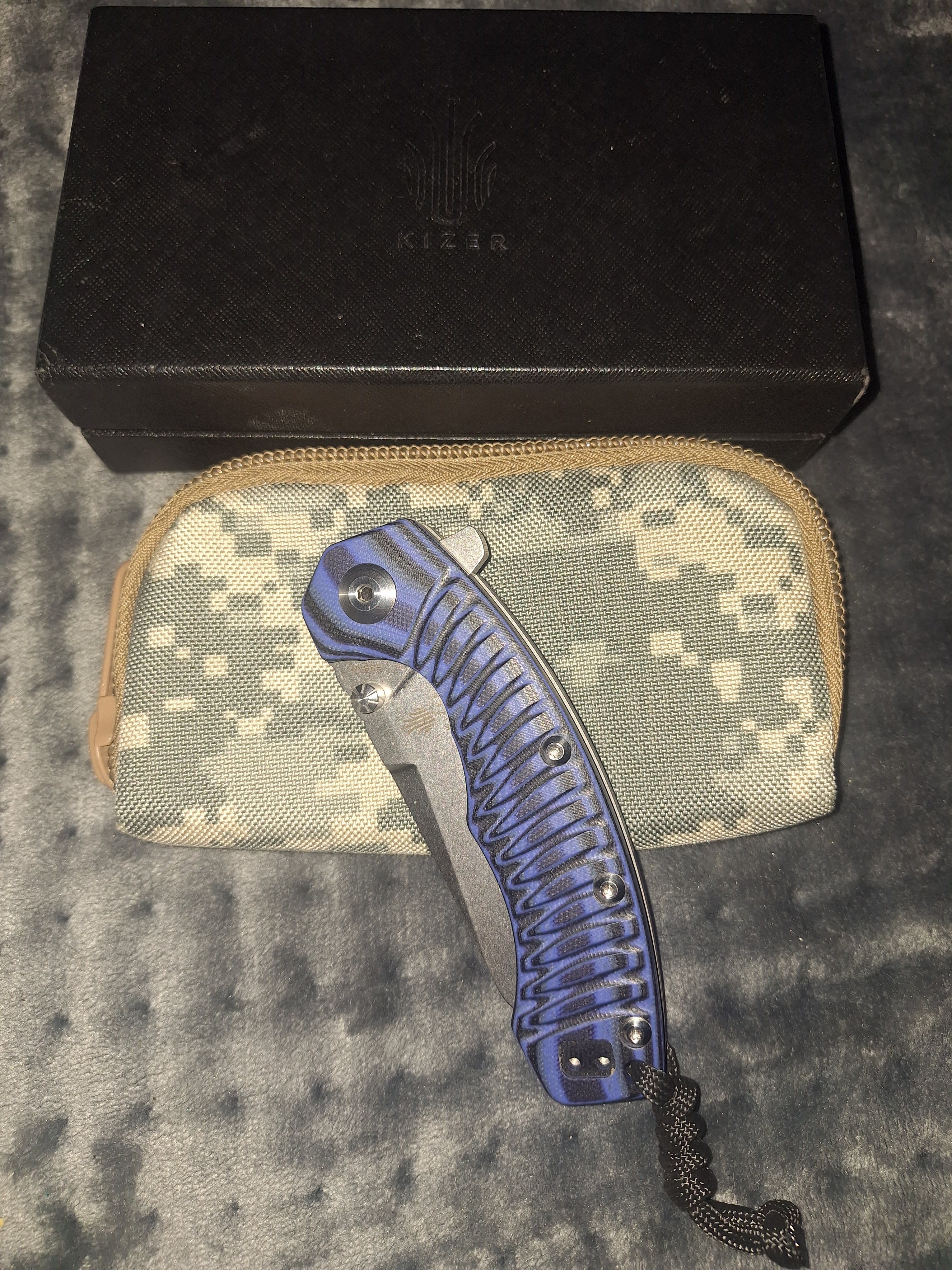 Kizer Knives Tigon ki4450A3- BladeHQ 2016 Exclusive, S35VN/titanium liners and spacers