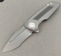 VORIXN "Aerial" Flipper Knife PVD Coating Titanium Handle (2.8" CPM S35VN Blade) KB072