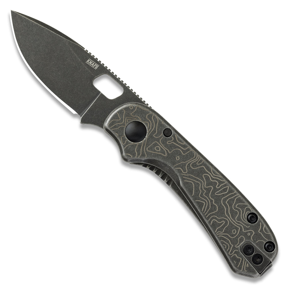 Knafs Lander 5 Pocket Knife - Topo - Black Stonewash