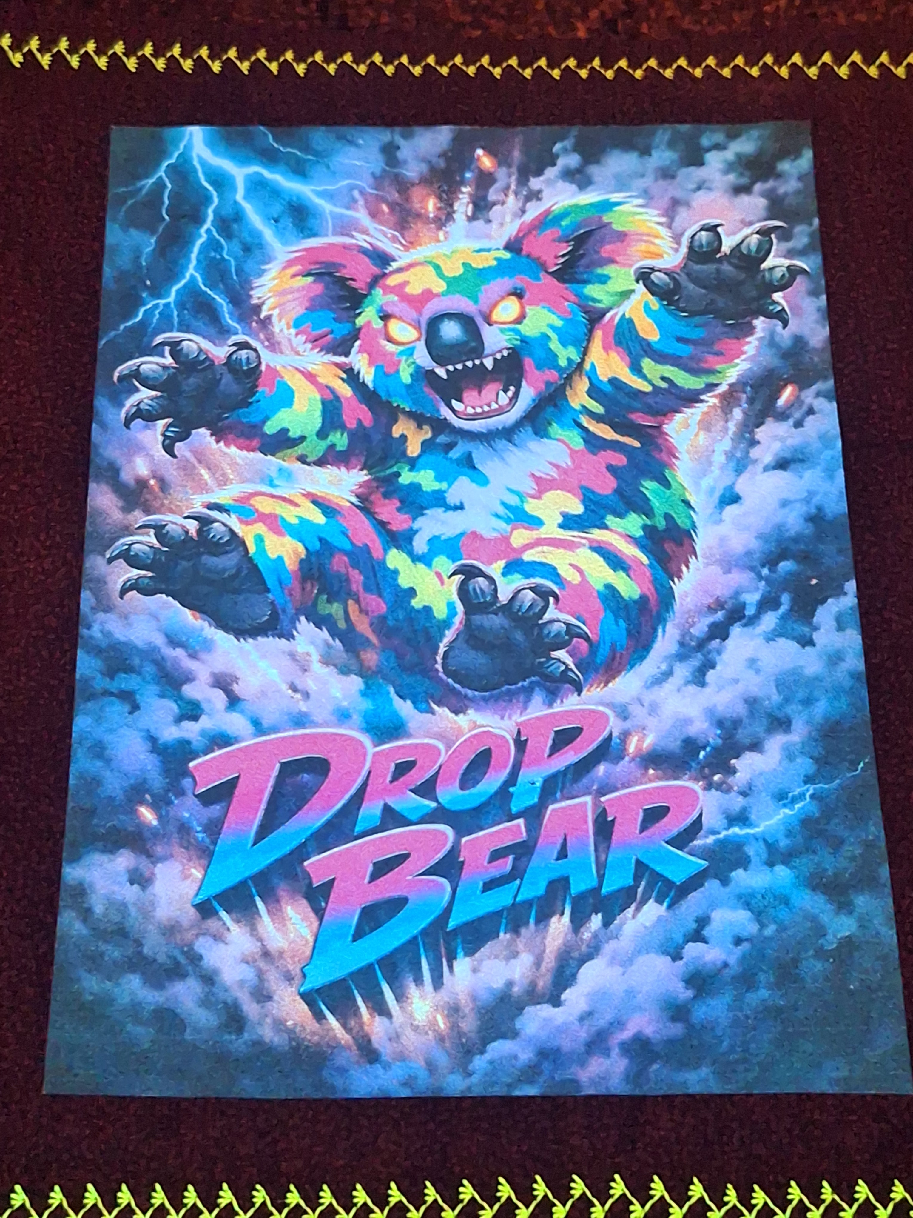 Hound Designs "Rabid Drop Bears" 9" x 9" Glow Hanks! ⚠️ Extremely Limited, only 1 of each design is available ⚠️