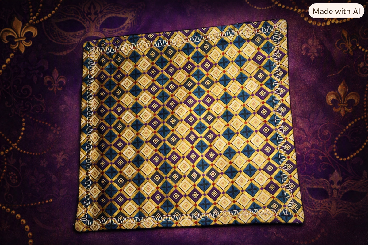 Hound Designs Mardi Gras Series - 9" x 9" Limited