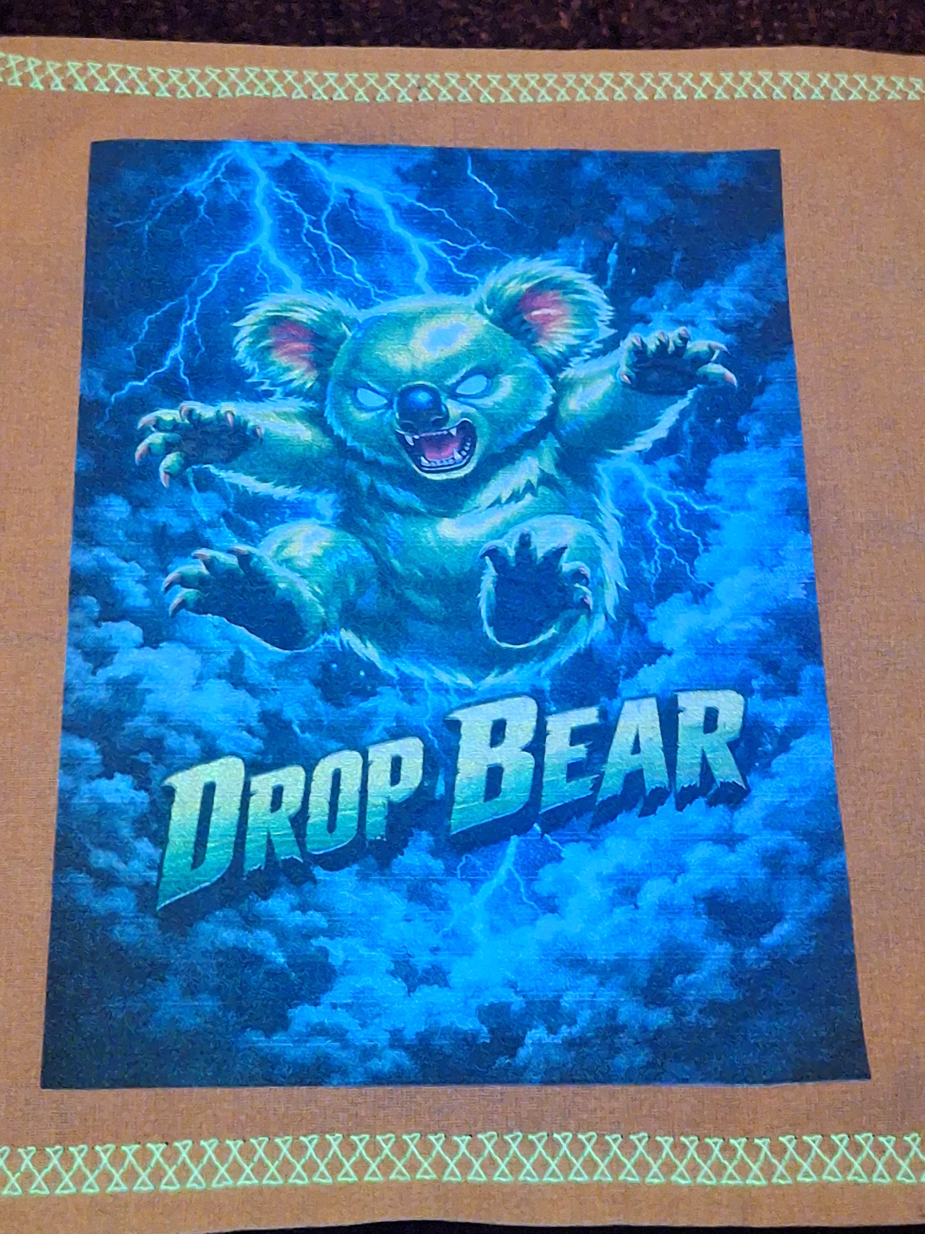 Hound Designs "Rabid Drop Bears" 9" x 9" Glow Hanks! ⚠️ Extremely Limited, only 1 of each design is available ⚠️