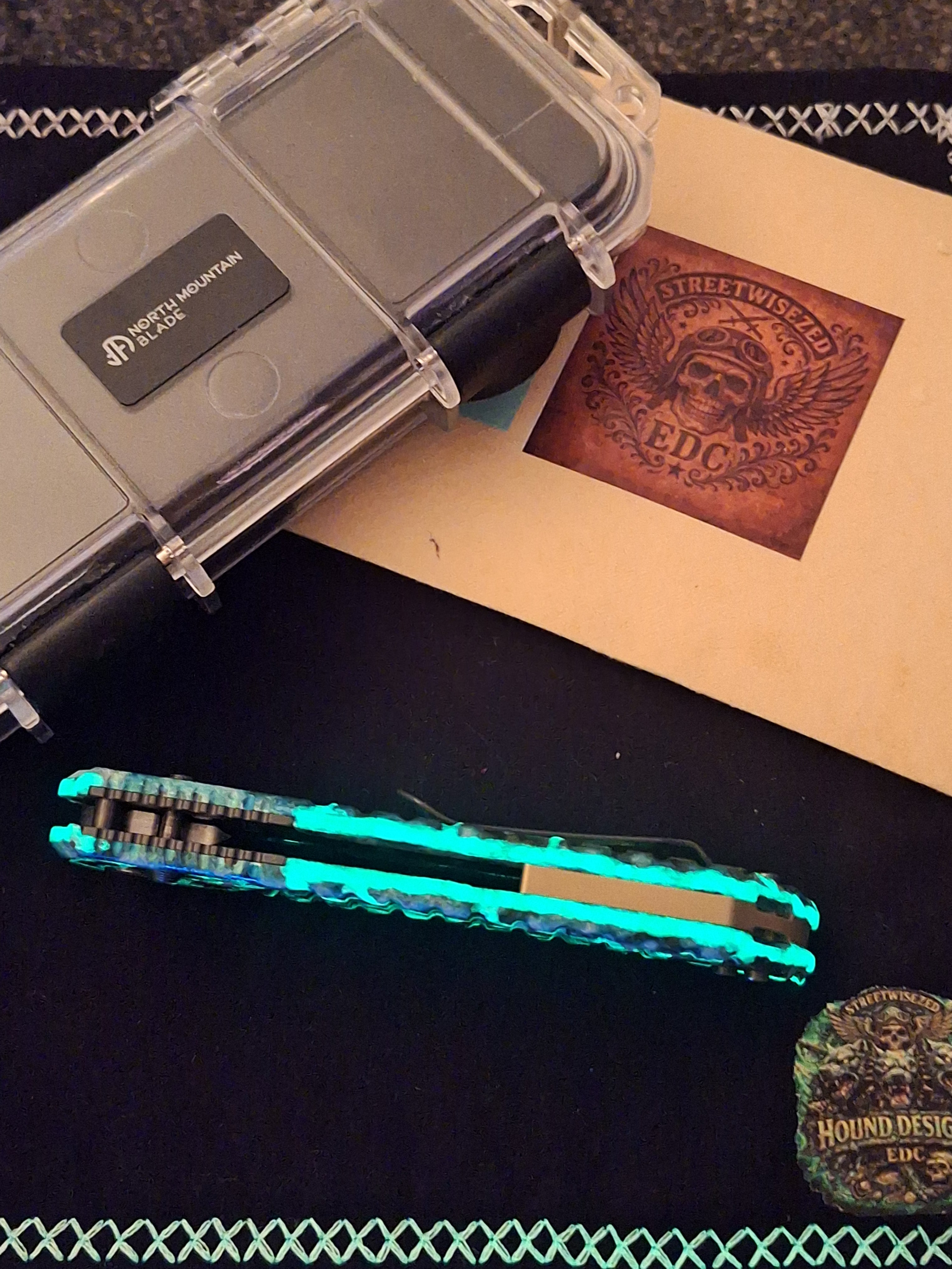 Hound Designs ☣️ Atomic Glow Shipwreck ☣️ NMB Chop Crossbar (Brass)