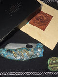 Hound_Designs ☣️ Atomic Glow Shipwreck ☣️ Kizer Sheepdog Brass Button Lock