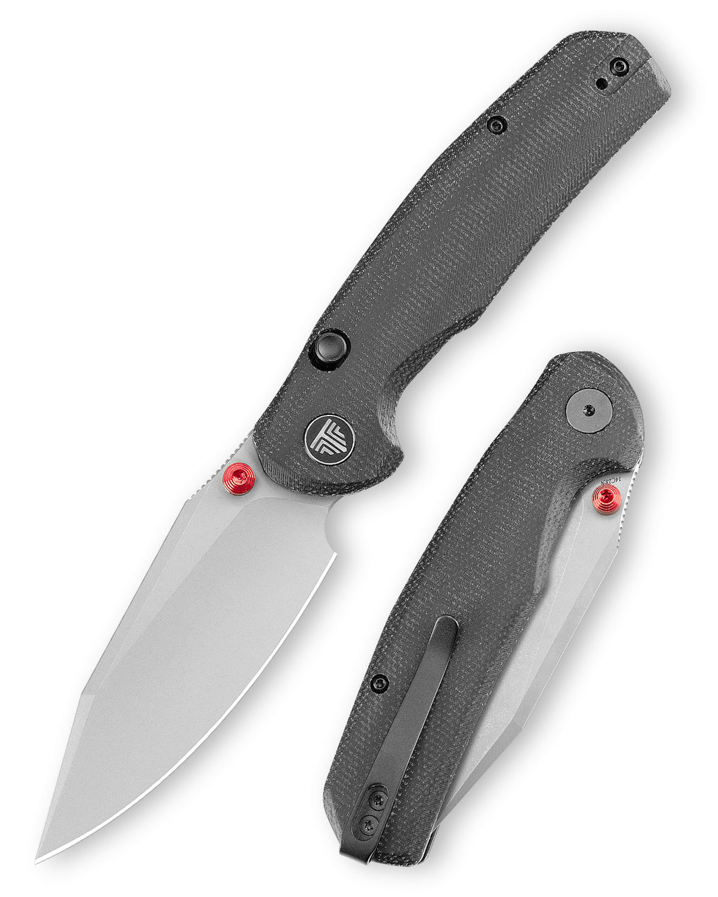 TRIVISA
Hornet Pro-BM Button Liner Lock EDC Folding Pocket Knife, 3.34" 14C28N Steel Blade, Micarta Handle