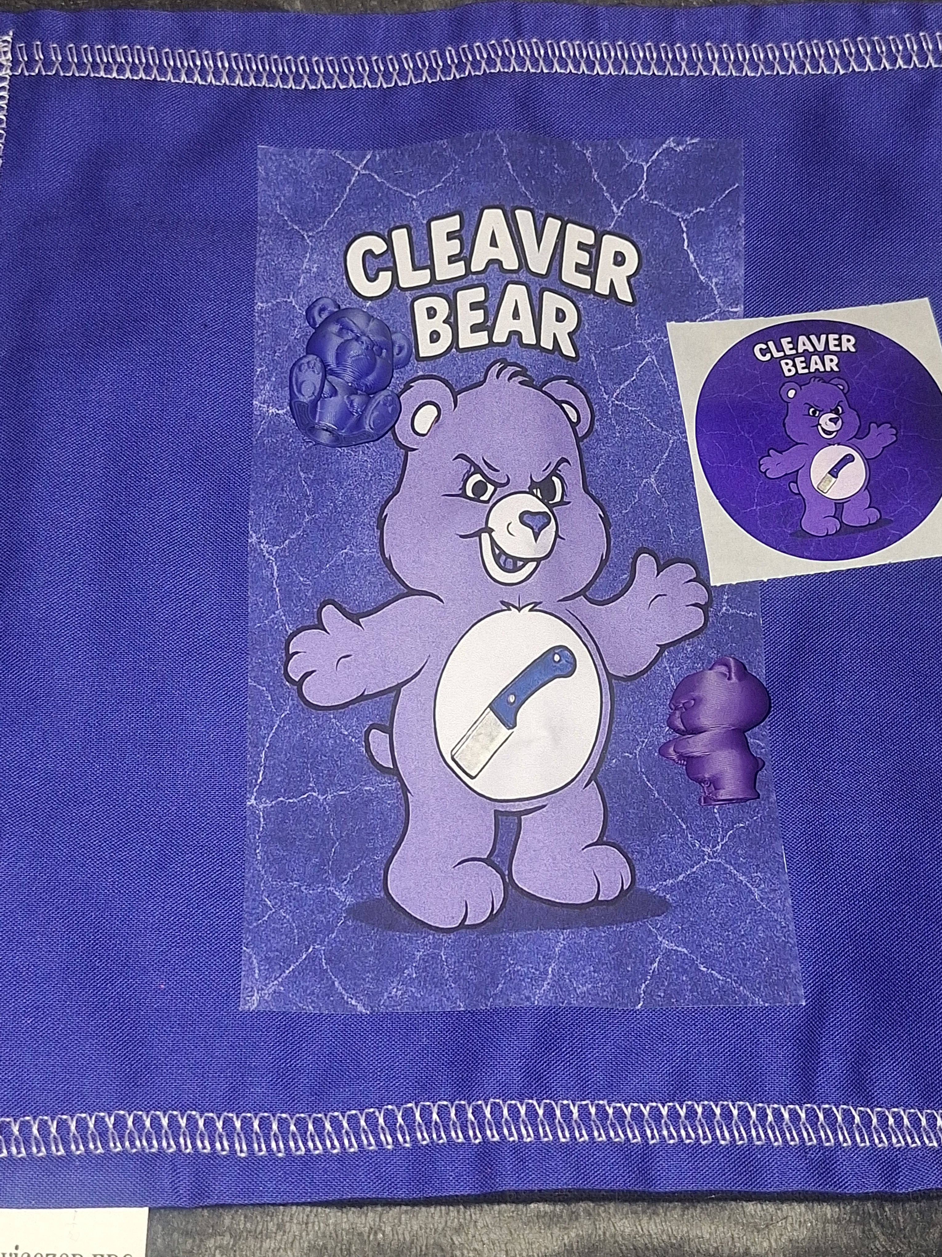 Hound Designs "Blade Bear" Glow Border EDC Hank with UV Beads