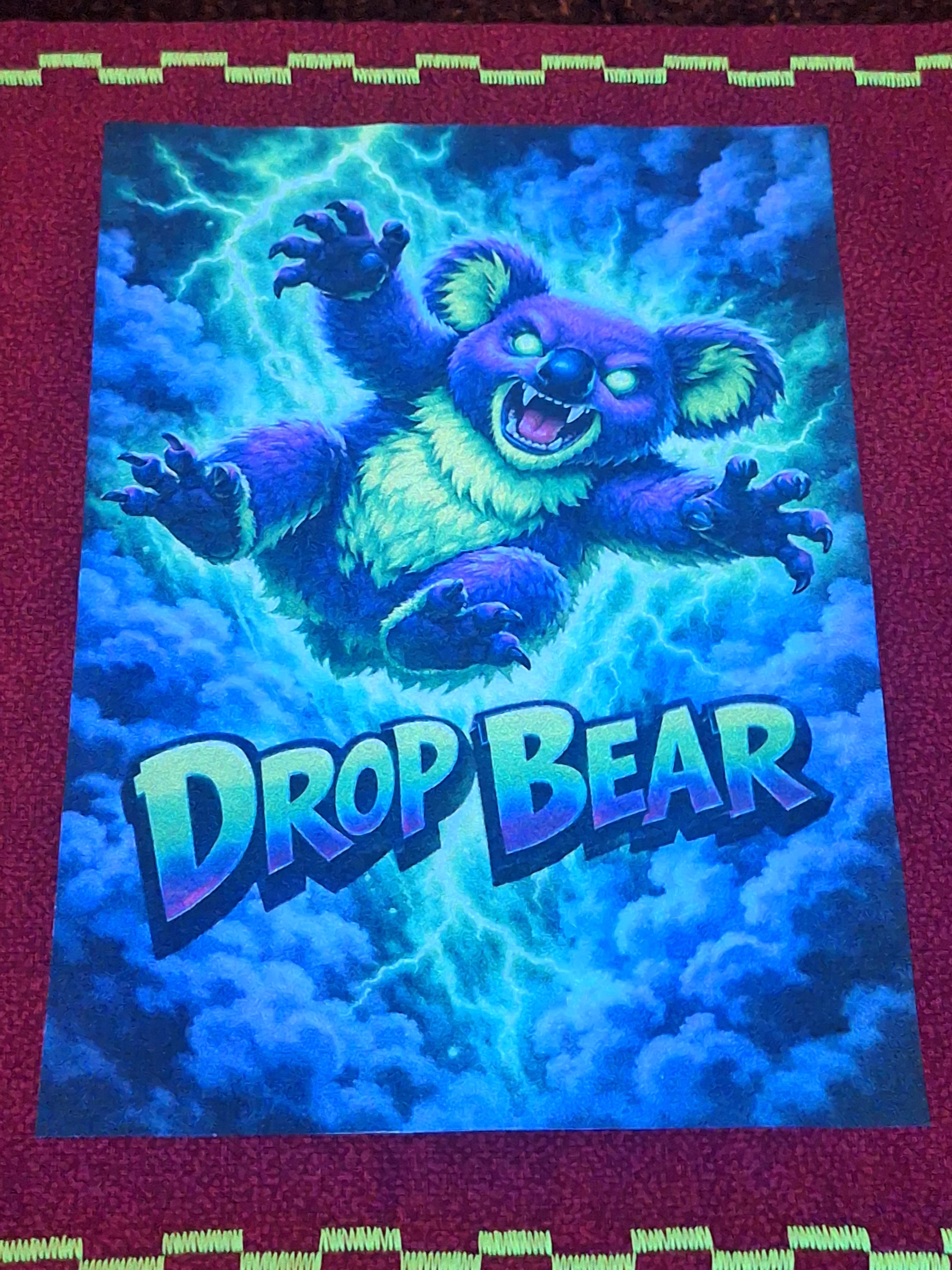 Hound Designs "Rabid Drop Bears" 9" x 9" Glow Hanks! ⚠️ Extremely Limited, only 1 of each design is available ⚠️